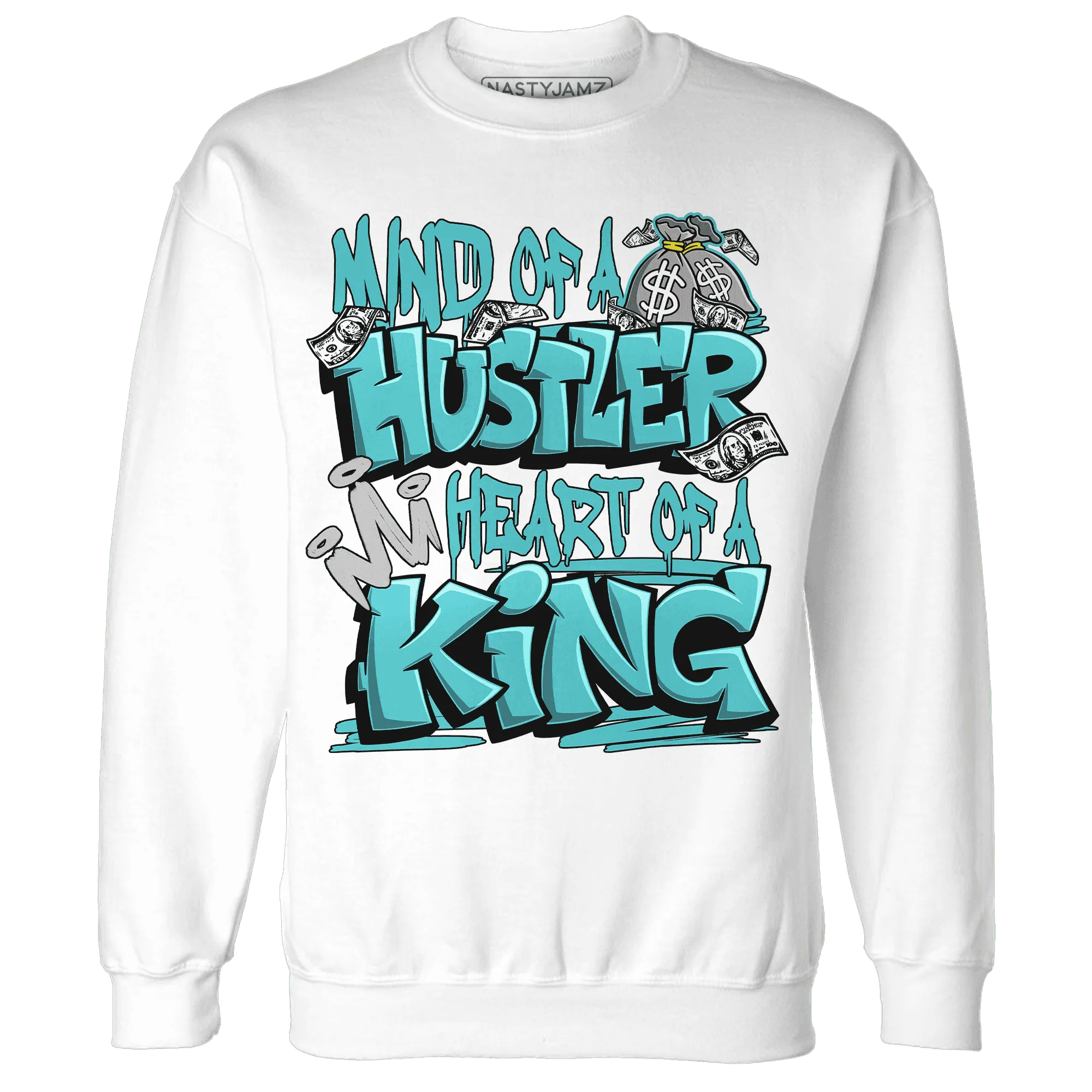 NastyJamz-NBL-Cyan-Burst-9060-Sweatshirt-Match-Hustler-Heart-King