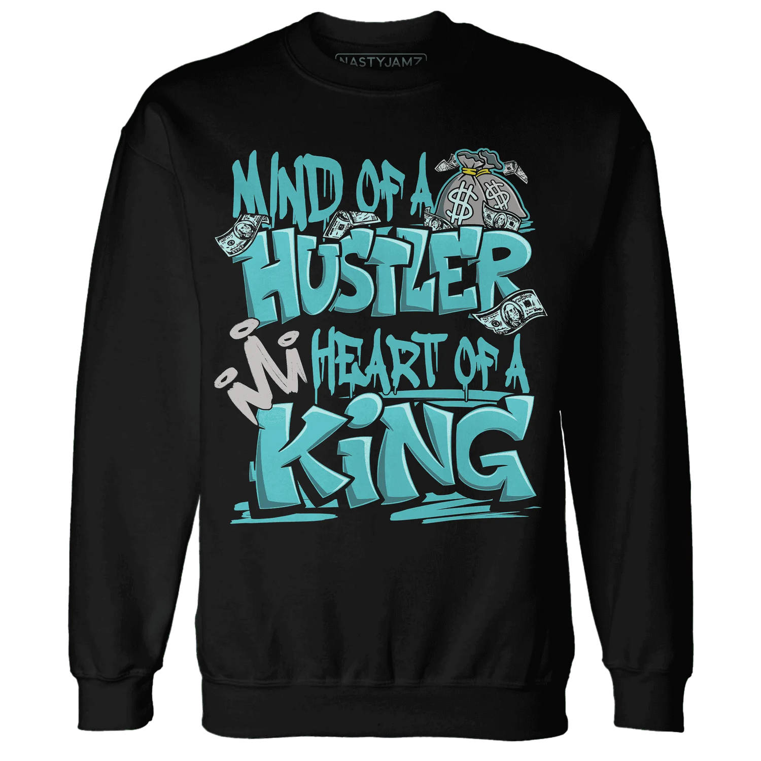 NastyJamz-NBL-Cyan-Burst-9060-Sweatshirt-Match-Hustler-Heart-King