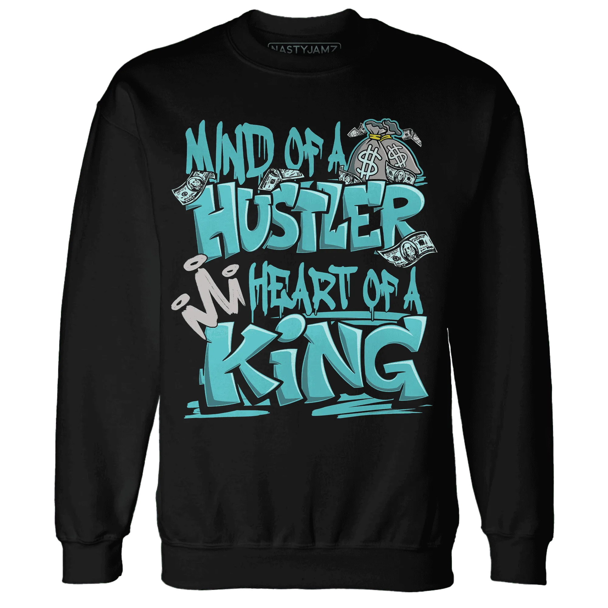 NastyJamz-NBL-Cyan-Burst-9060-Sweatshirt-Match-Hustler-Heart-King
