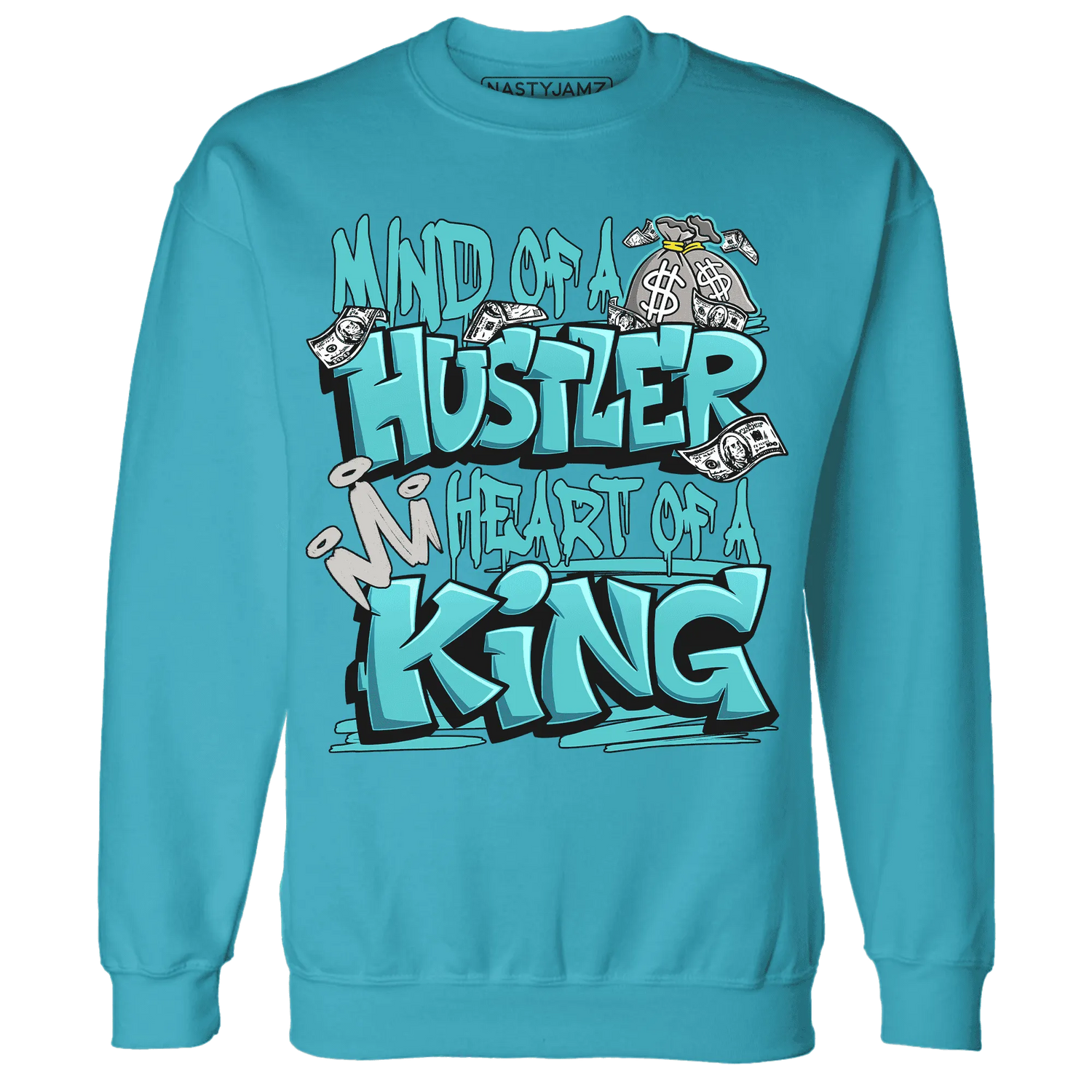 NastyJamz-NBL-Cyan-Burst-9060-Sweatshirt-Match-Hustler-Heart-King