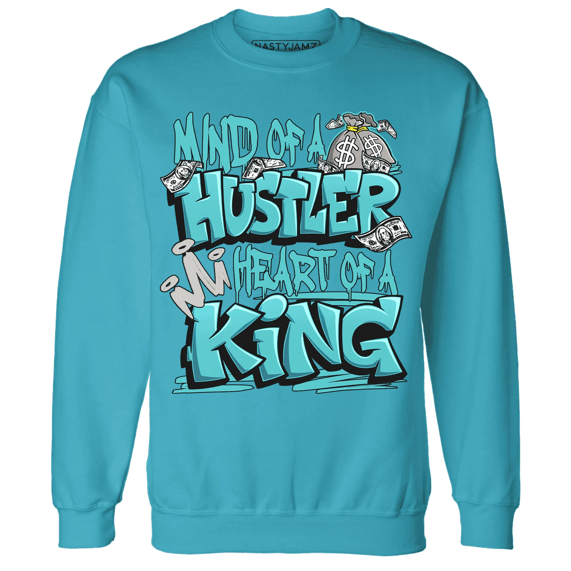 NastyJamz-NBL-Cyan-Burst-9060-Sweatshirt-Match-Hustler-Heart-King