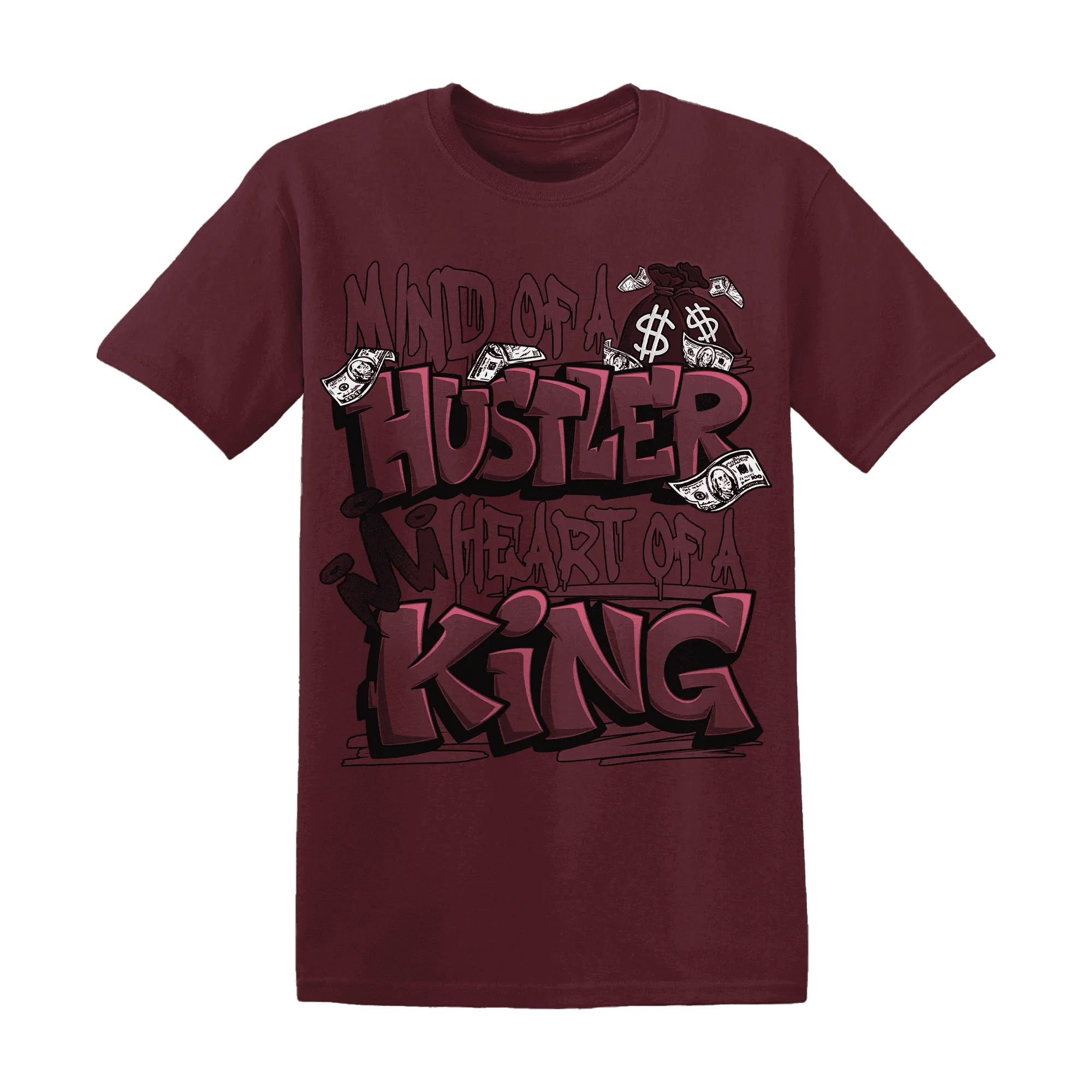 NastyJamz-VaporMax-Night-Maron-Burgundy-T-Shirt-Match-Hustler-Heart-King