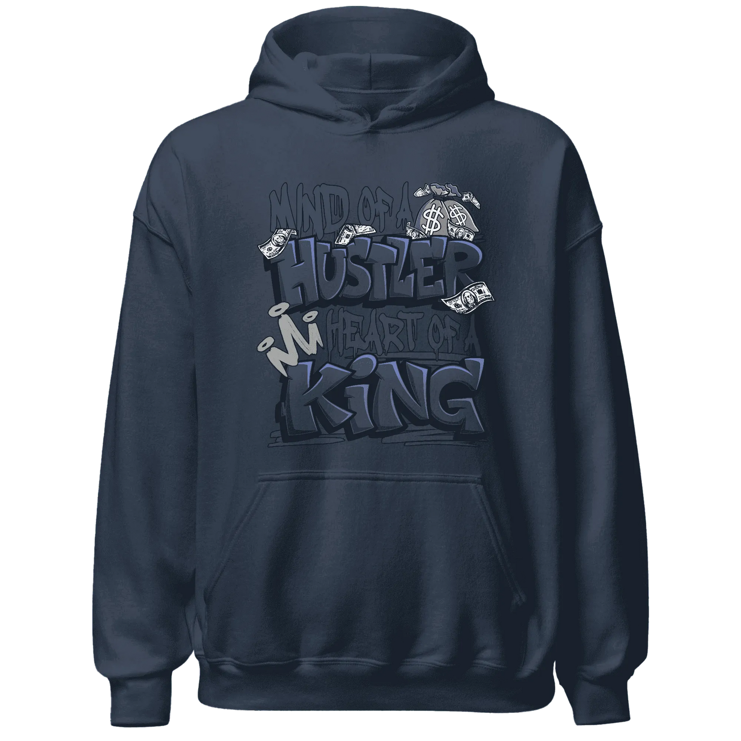 VaporMax-Plus-Midnight-Navy-White-Metallic-Silver-NastyJamz-Hoodie-Match-Hustler-Heart-King