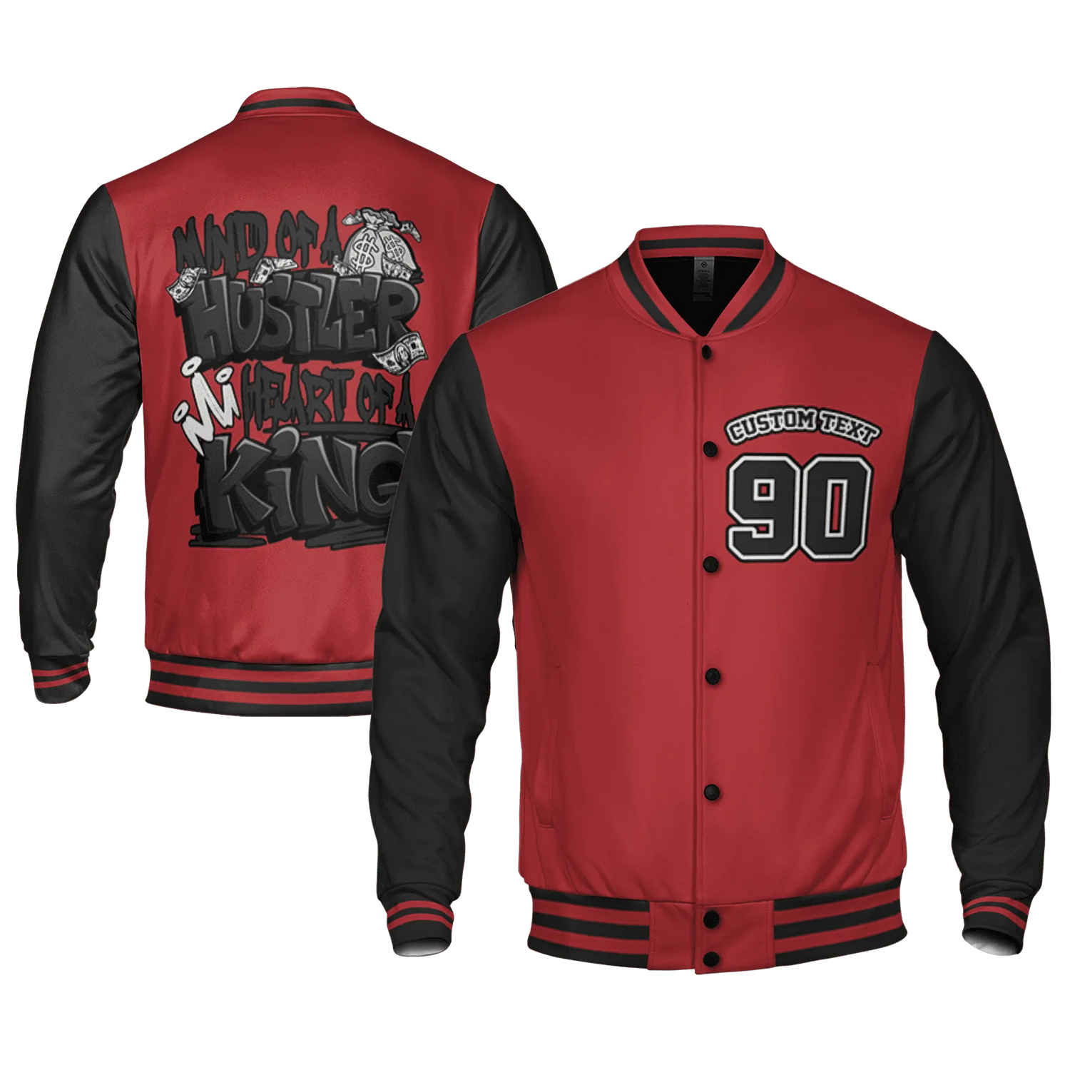Black-Toe-Reimagined-Red-White-1s-NastyJamz-Varsity-Match-Hustler-Heart-King