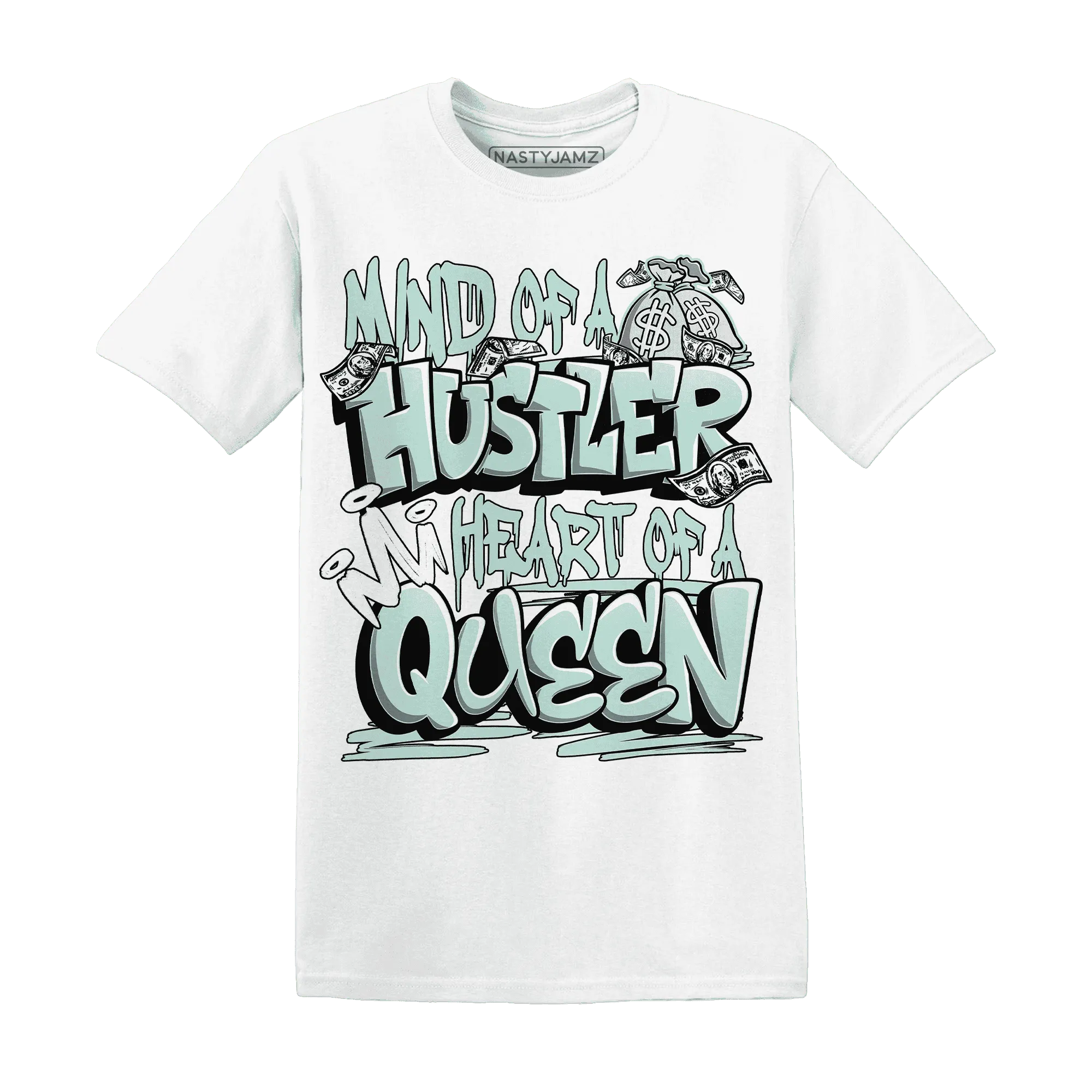 NastyJamz-AF-1-Low-Jade-Ice-White-T-Shirt-Match-Hustler-Heart-Queen