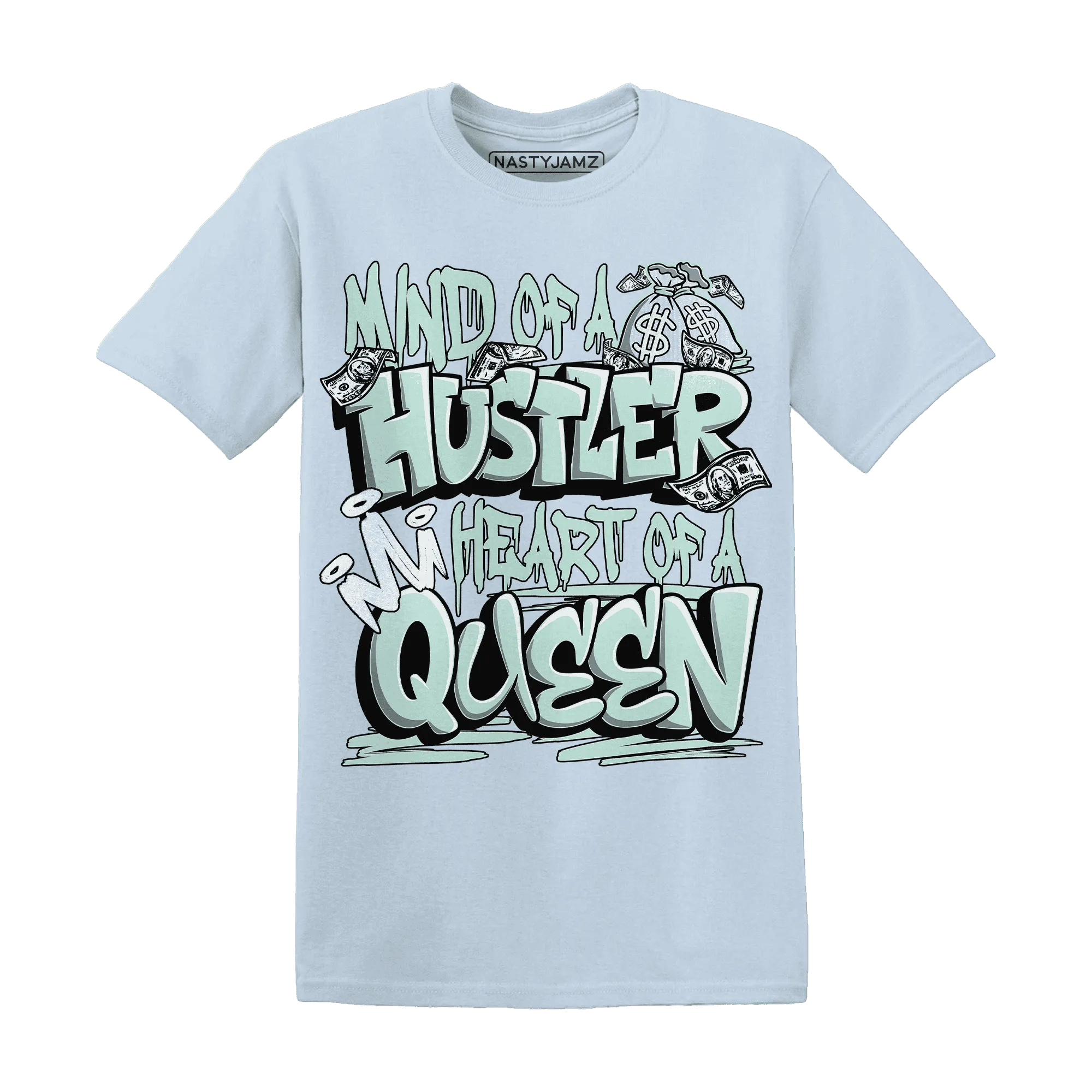 NastyJamz-AF-1-Low-Jade-Ice-White-T-Shirt-Match-Hustler-Heart-Queen