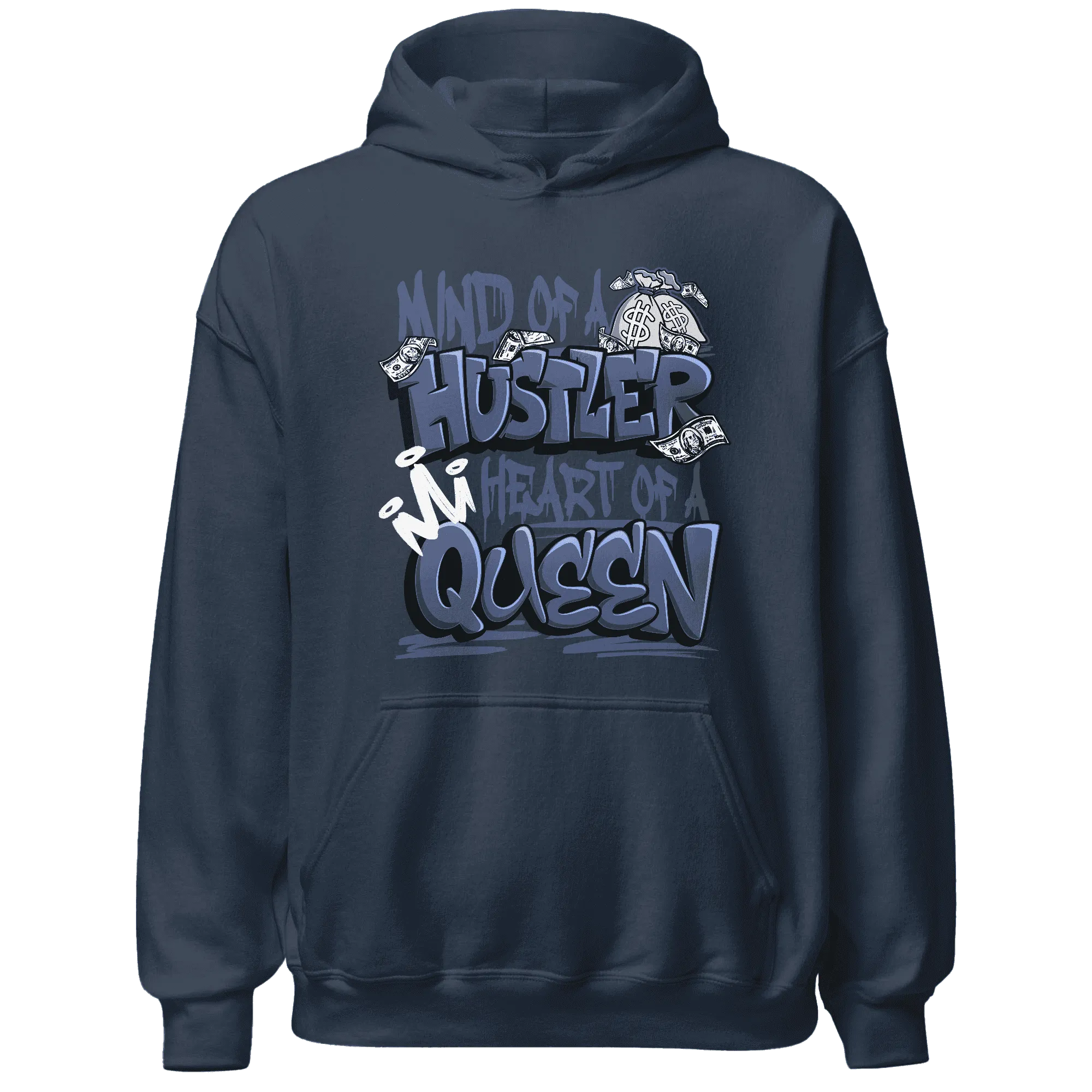 Low-Diffused-Blue-11s-Hoodie-Match-Hustler-Heart-Queen