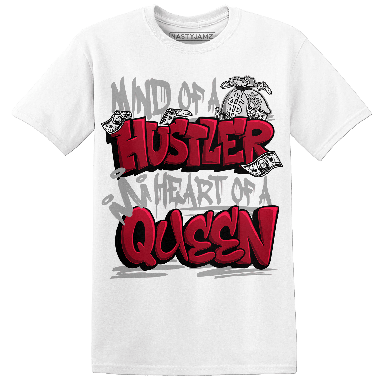 Retro Red Taxi 12s T Shirt Match Hustler Heart Queen - NastyJamz