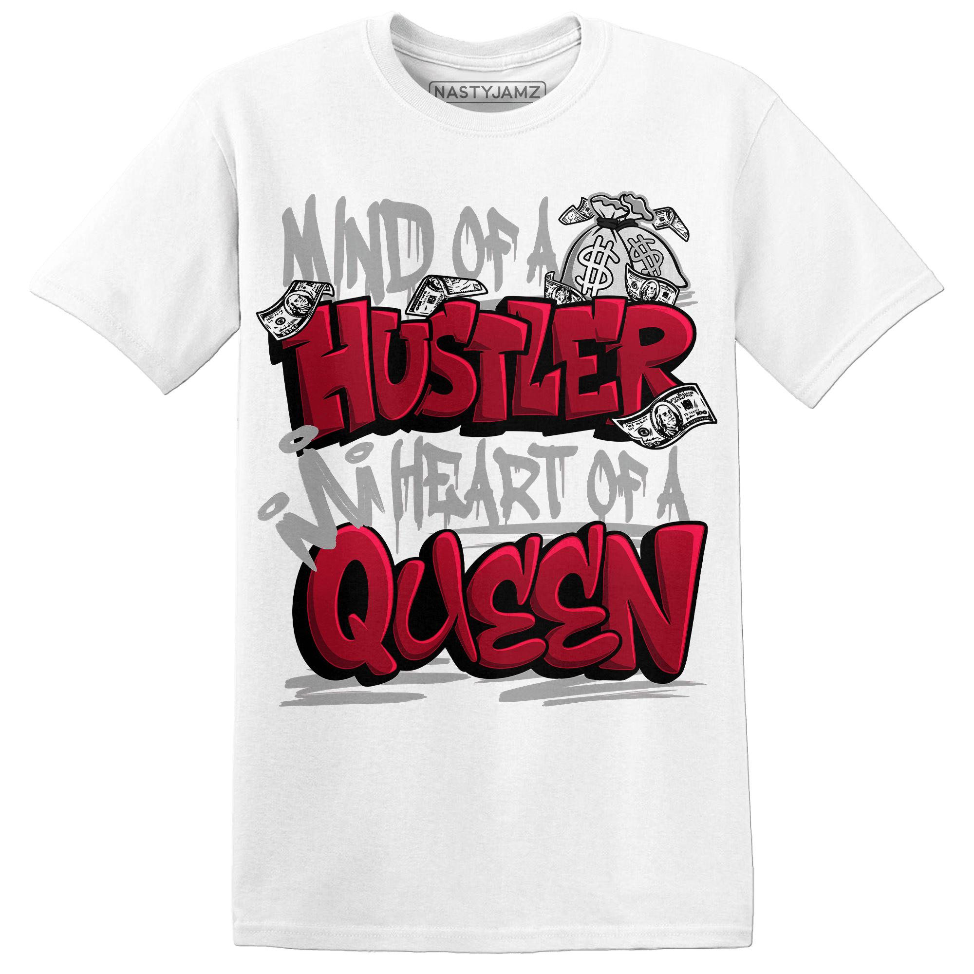 Retro Red Taxi 12s T Shirt Match Hustler Heart Queen - NastyJamz