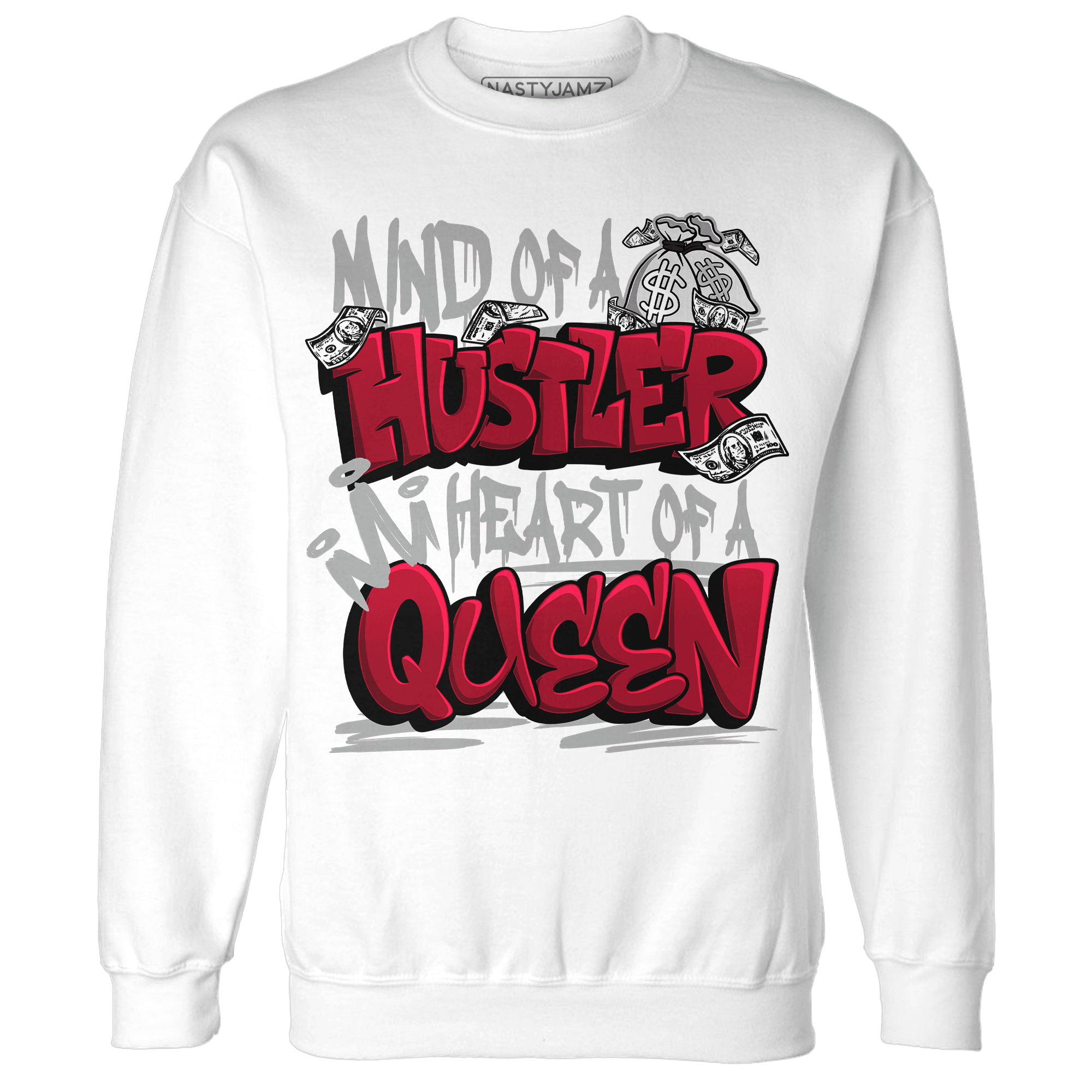 Retro Red Taxi 12s Sweatshirt Match Hustler Heart Queen - NastyJamz