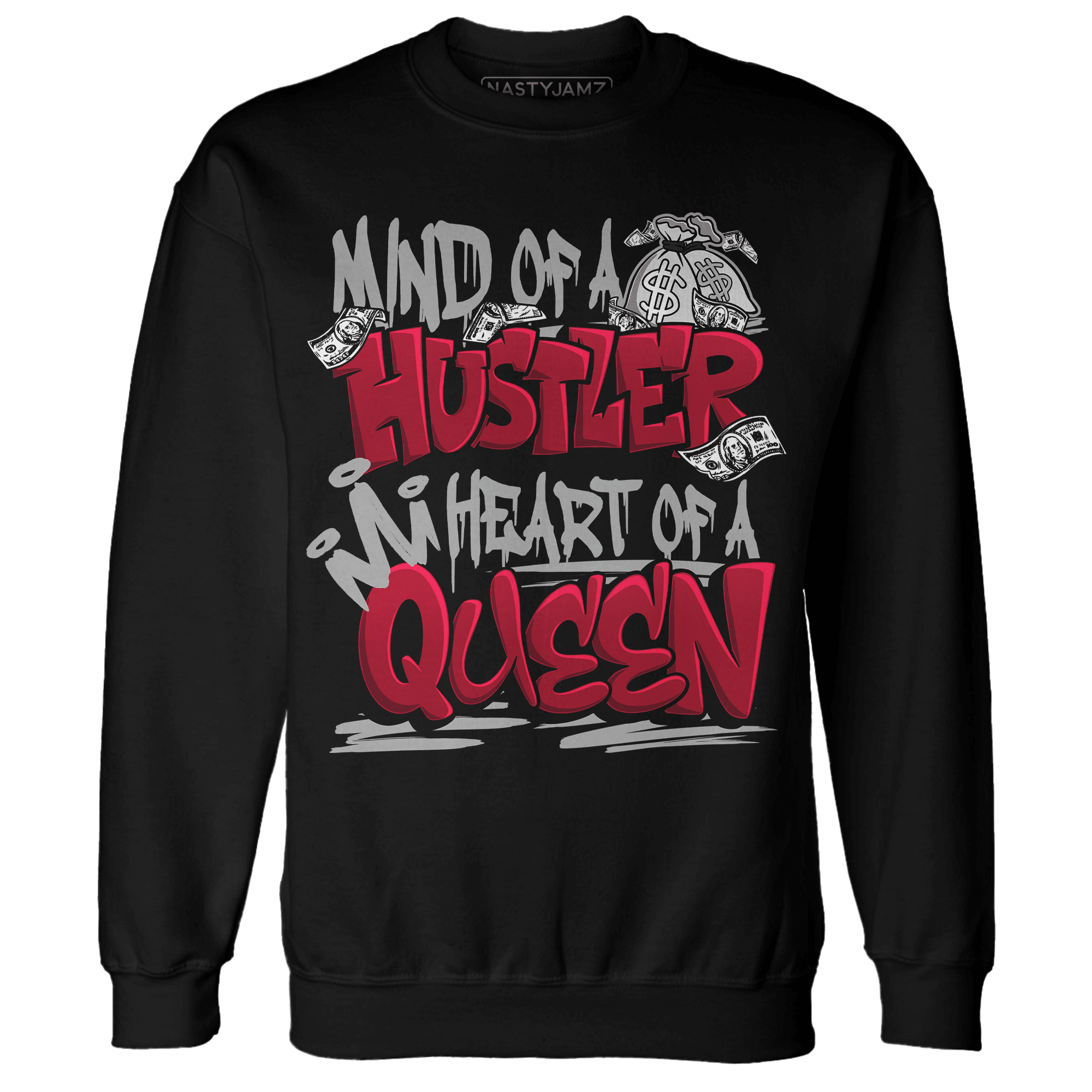 Retro Red Taxi 12s Sweatshirt Match Hustler Heart Queen - NastyJamz