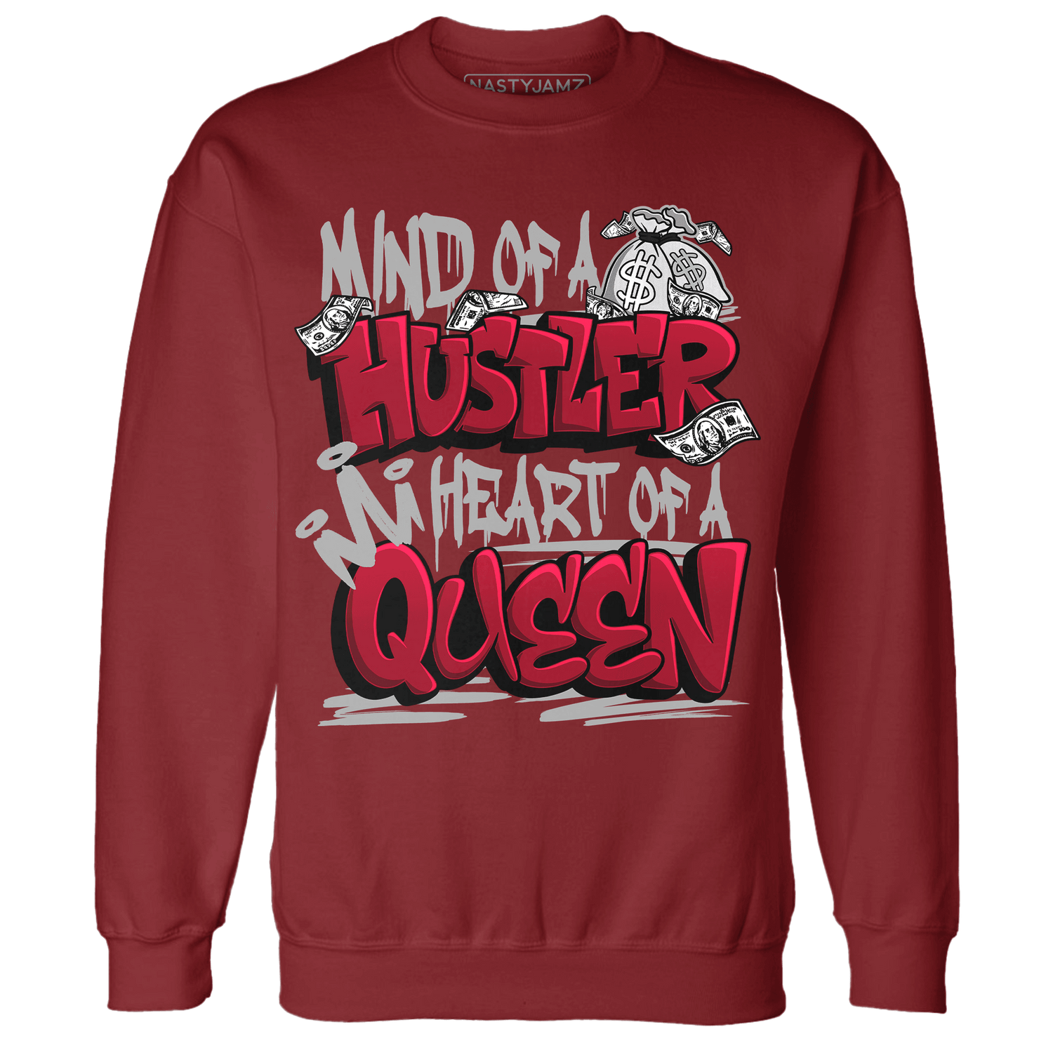 Retro Red Taxi 12s Sweatshirt Match Hustler Heart Queen - NastyJamz