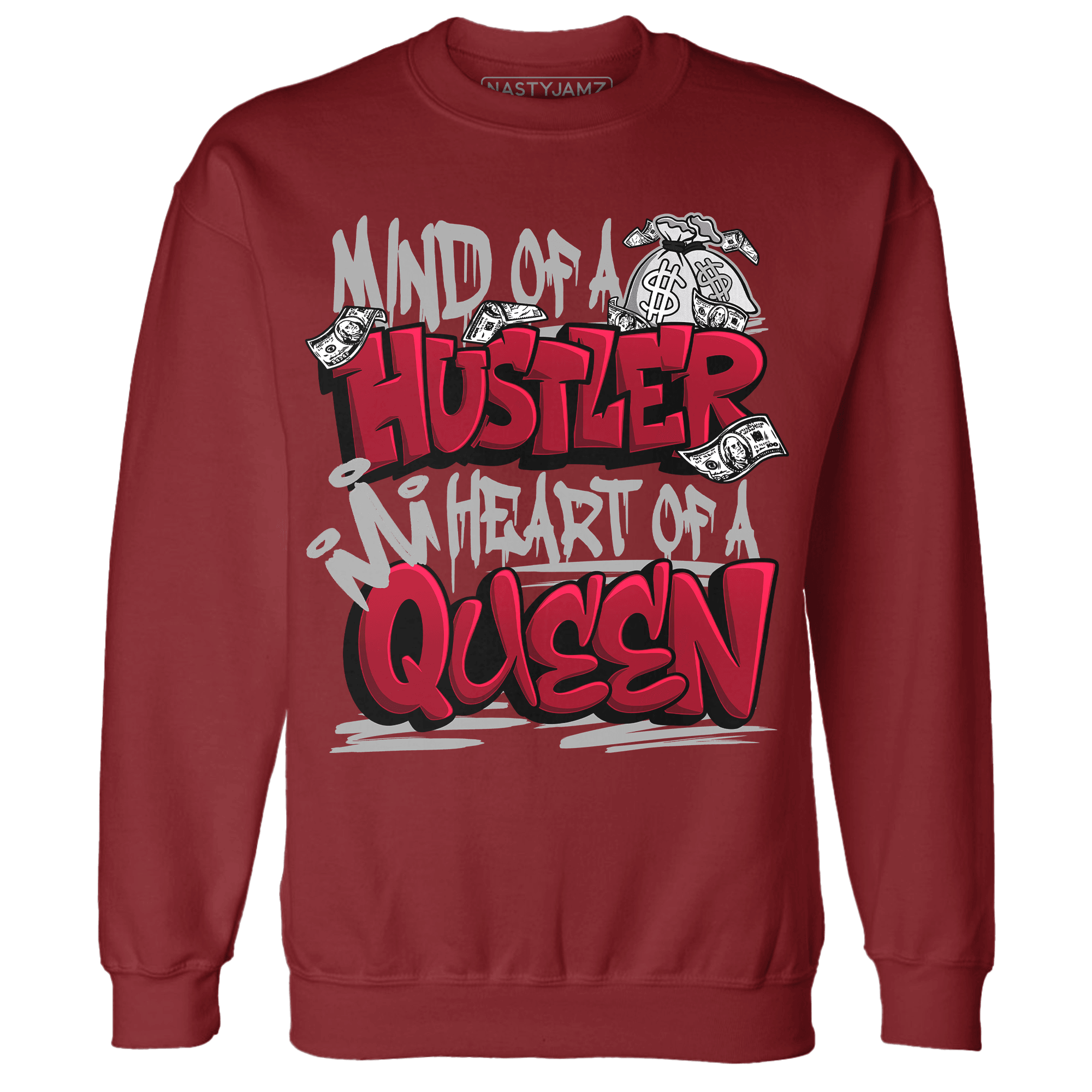 Retro Red Taxi 12s Sweatshirt Match Hustler Heart Queen - NastyJamz