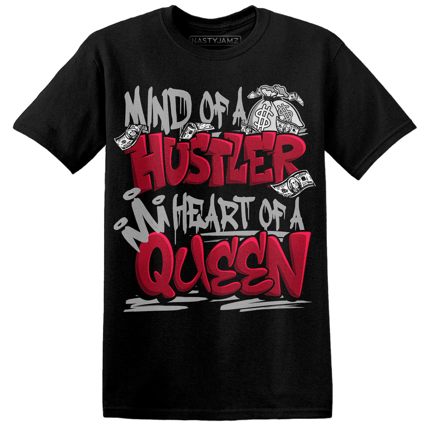 Retro Red Taxi 12s T Shirt Match Hustler Heart Queen - NastyJamz