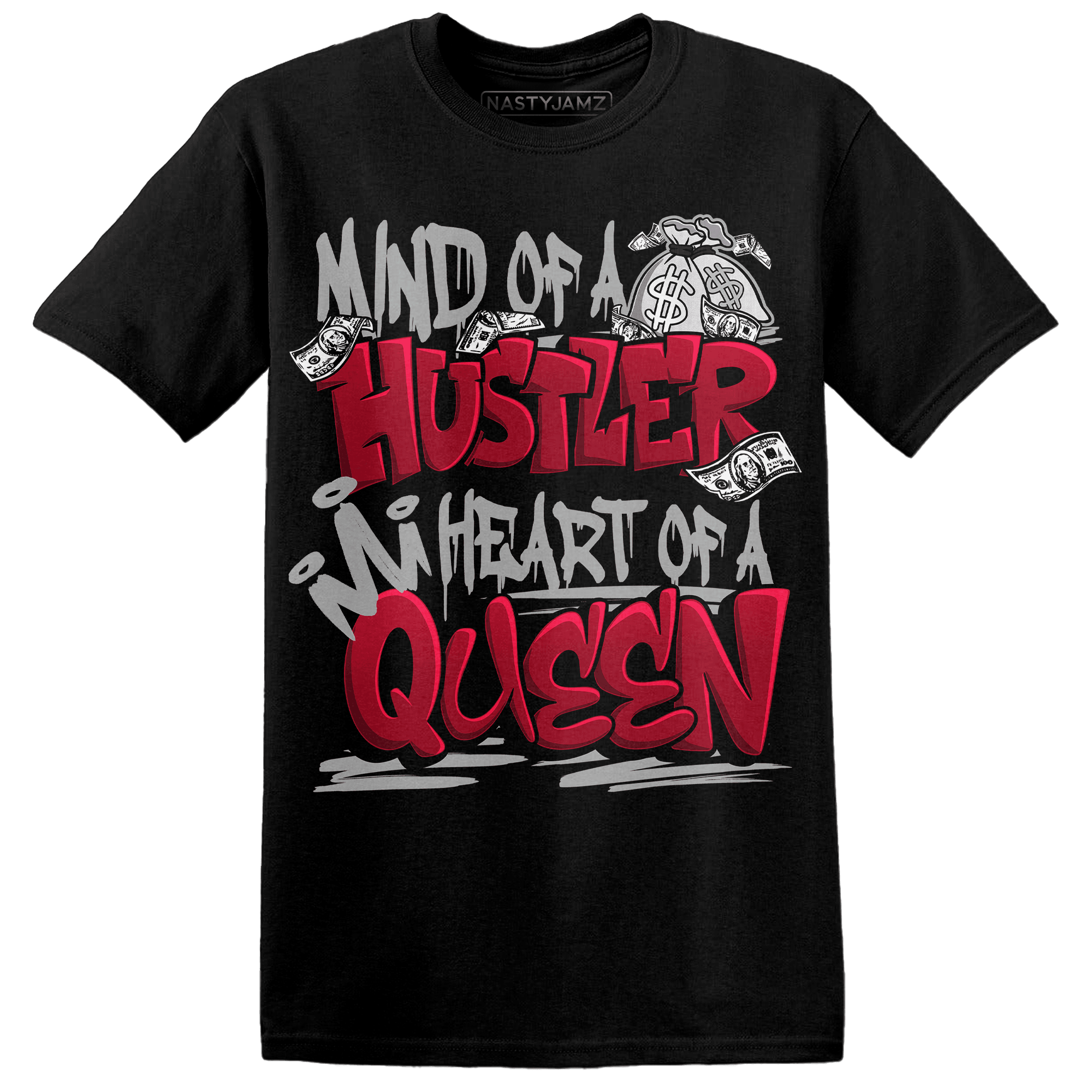 Retro Red Taxi 12s T Shirt Match Hustler Heart Queen - NastyJamz