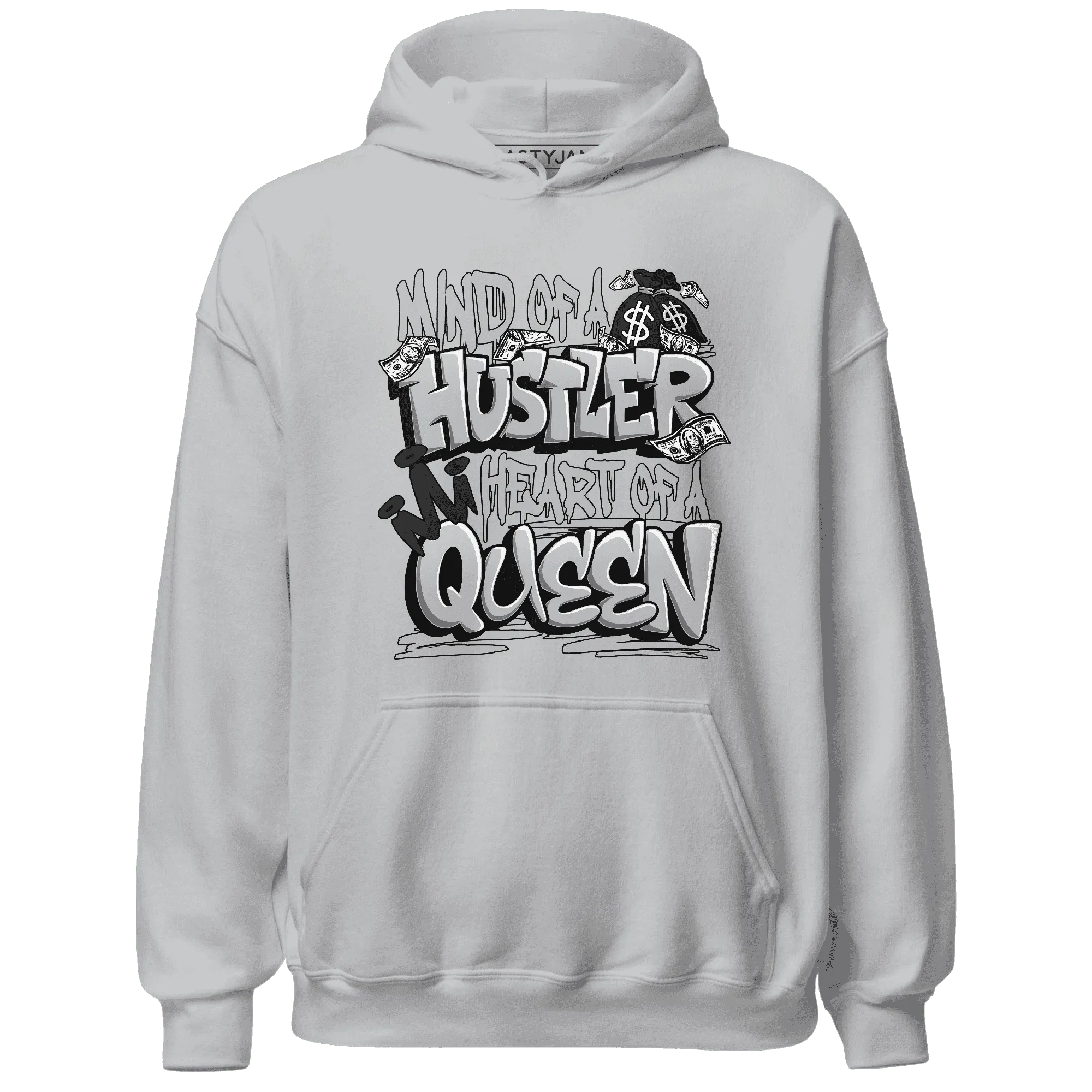NastyJamz-Wolf-Grey-12s-Hoodie-Match-Hustler-Heart-Queen