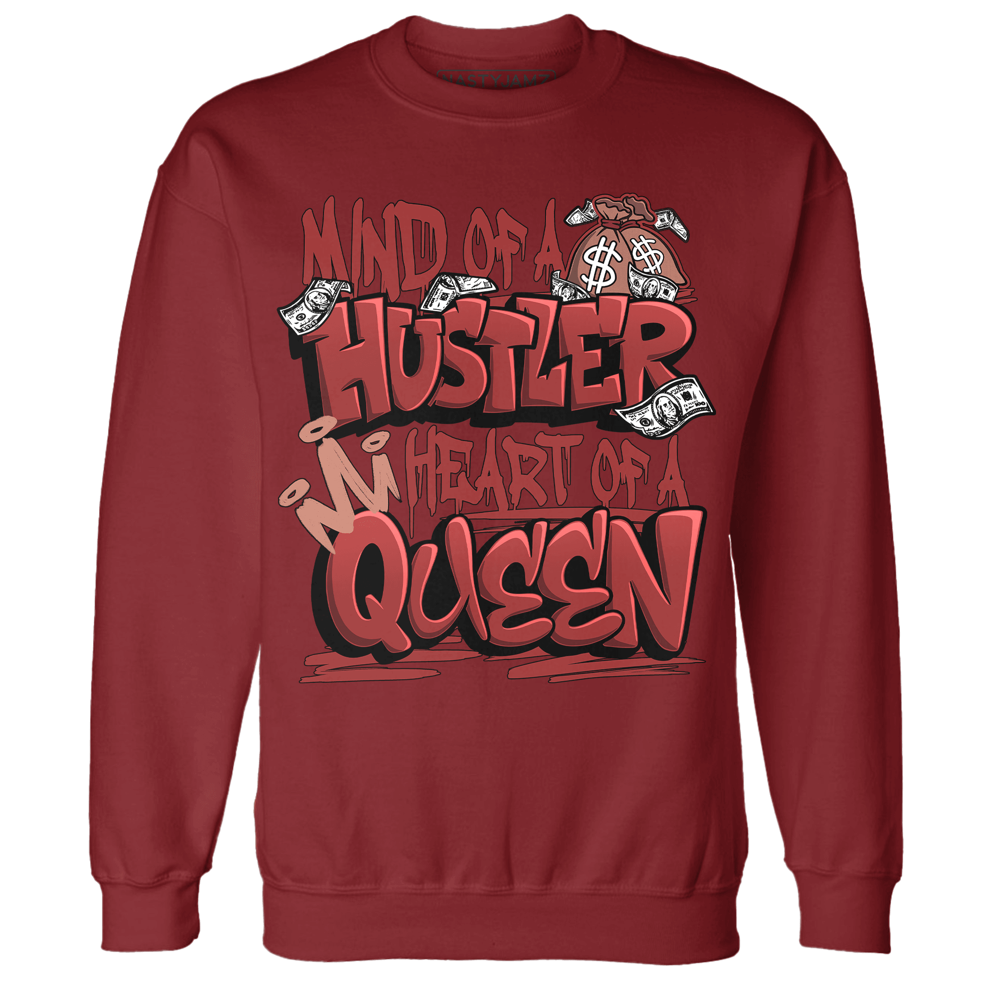 Dune Red 13s Sweatshirt Match Hustler Heart Queen - NastyJamz