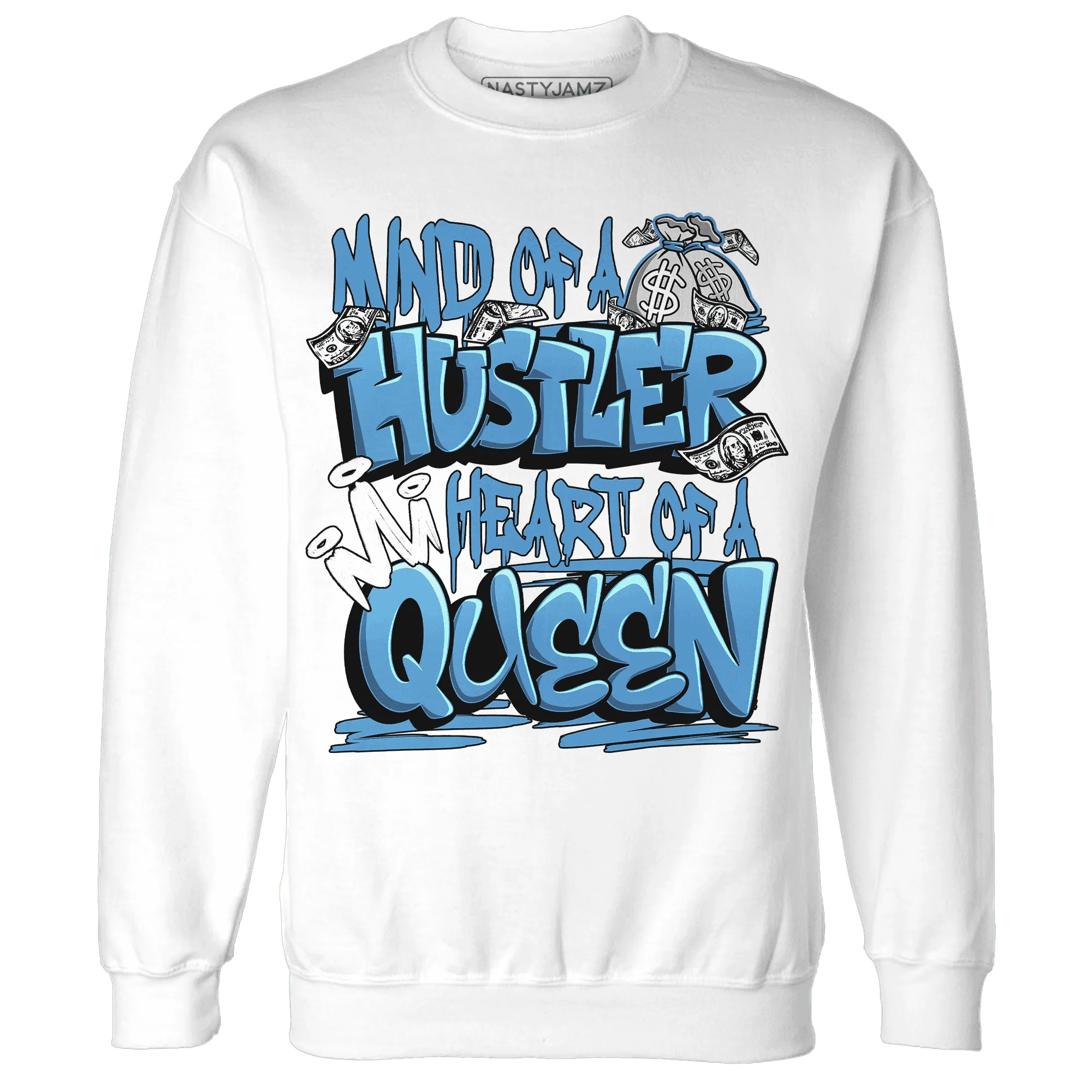 NastyJamz-Carolina-Blue-Univercitii-17s-Sweatshirt-Match-Hustler-Heart-Queen