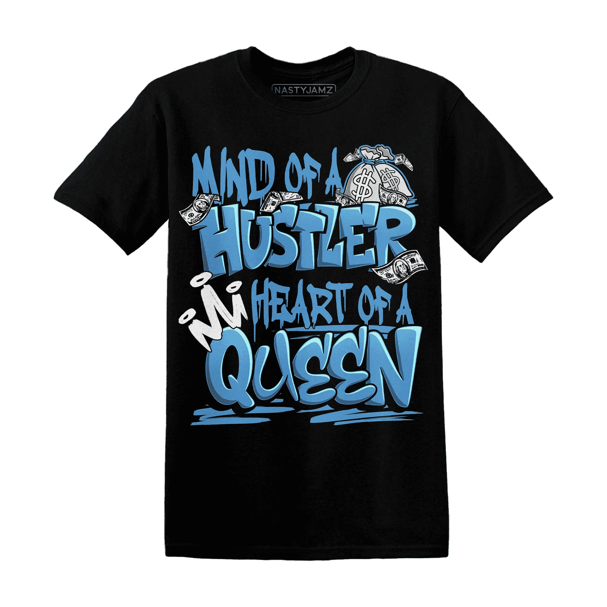 NastyJamz-Carolina-Blue-Univercitii-17s-T-Shirt-Match-Hustler-Heart-Queen