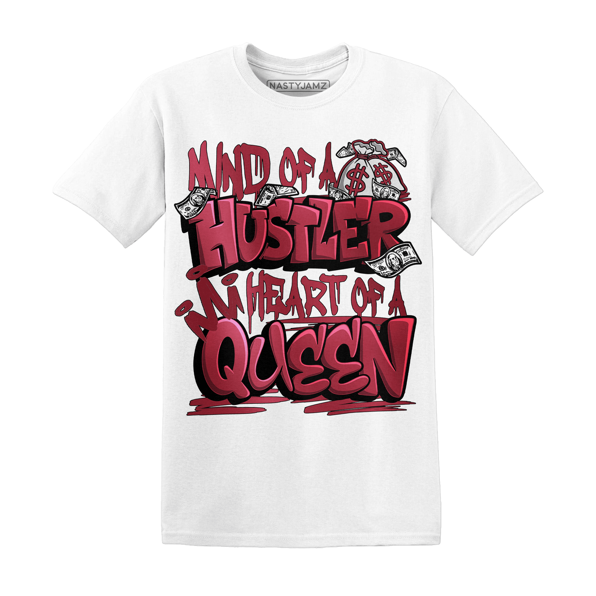 High 85 Metallic Burgundy 1s T Shirt Match Hustler Heart Queen - NastyJamz
