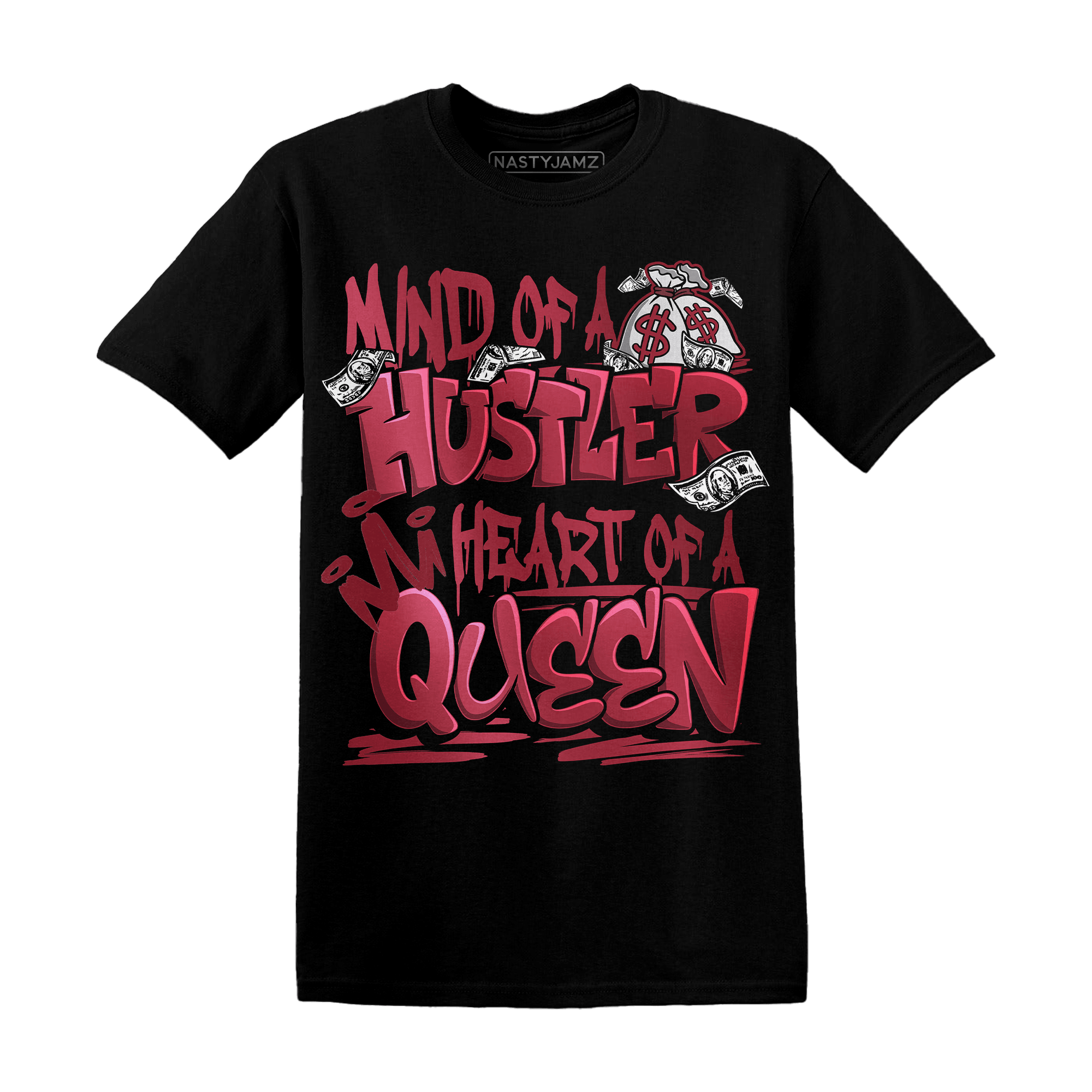High 85 Metallic Burgundy 1s T Shirt Match Hustler Heart Queen - NastyJamz
