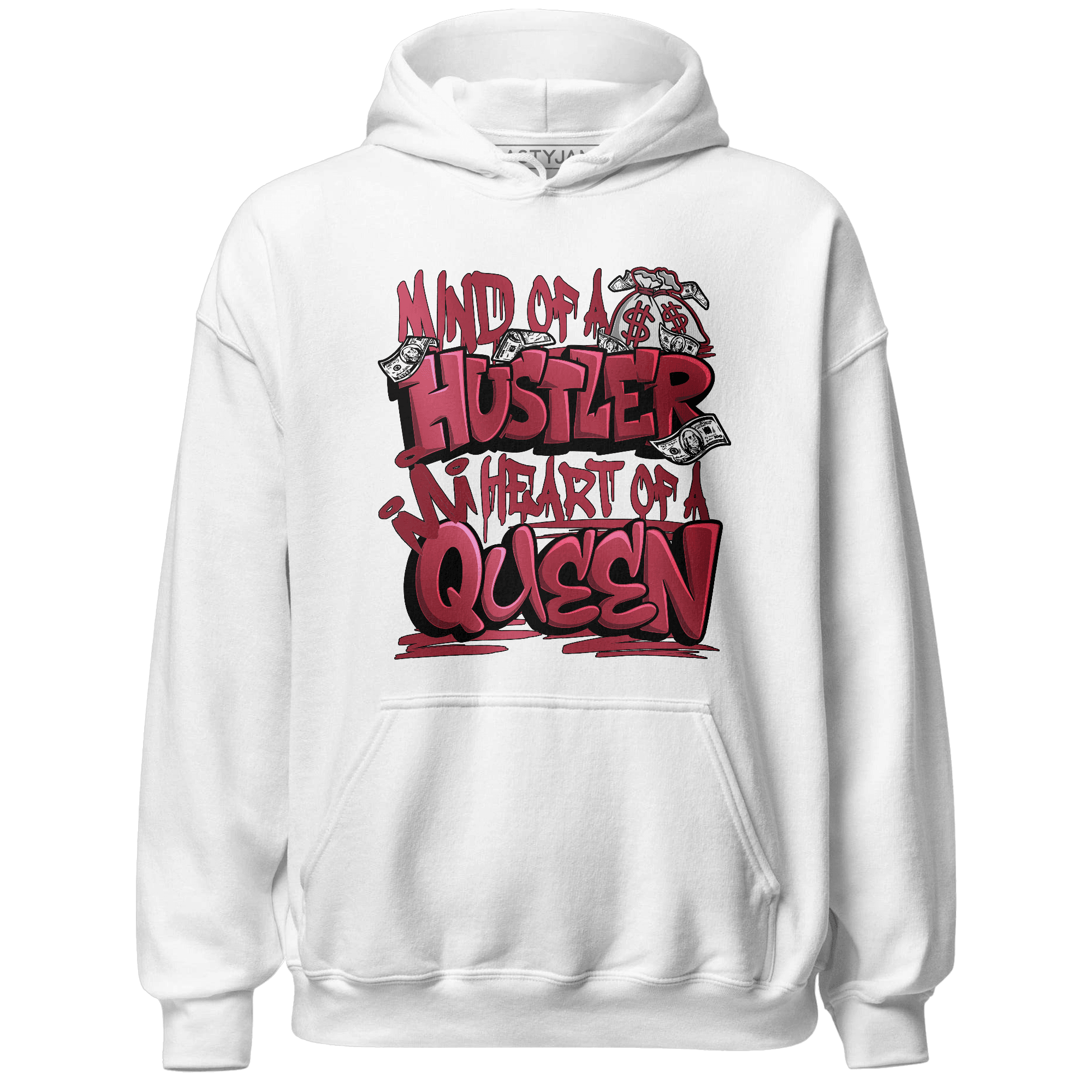 High 85 Metallic Burgundy 1s Hoodie Match Hustler Heart Queen - NastyJamz