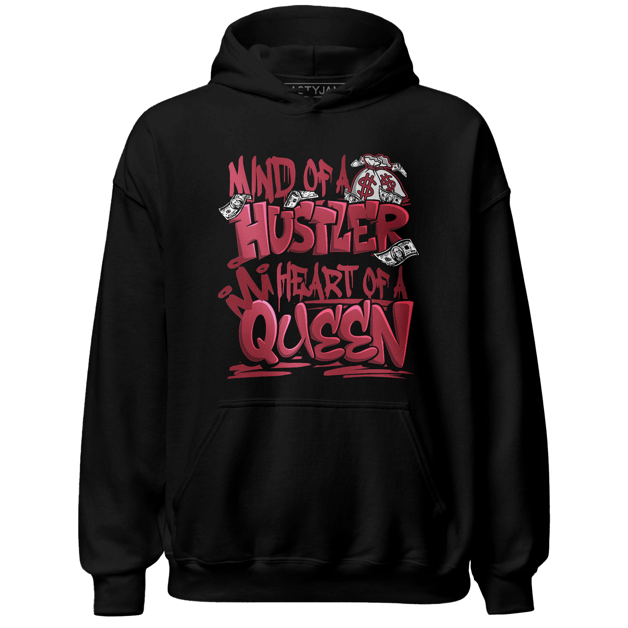 High 85 Metallic Burgundy 1s Hoodie Match Hustler Heart Queen - NastyJamz