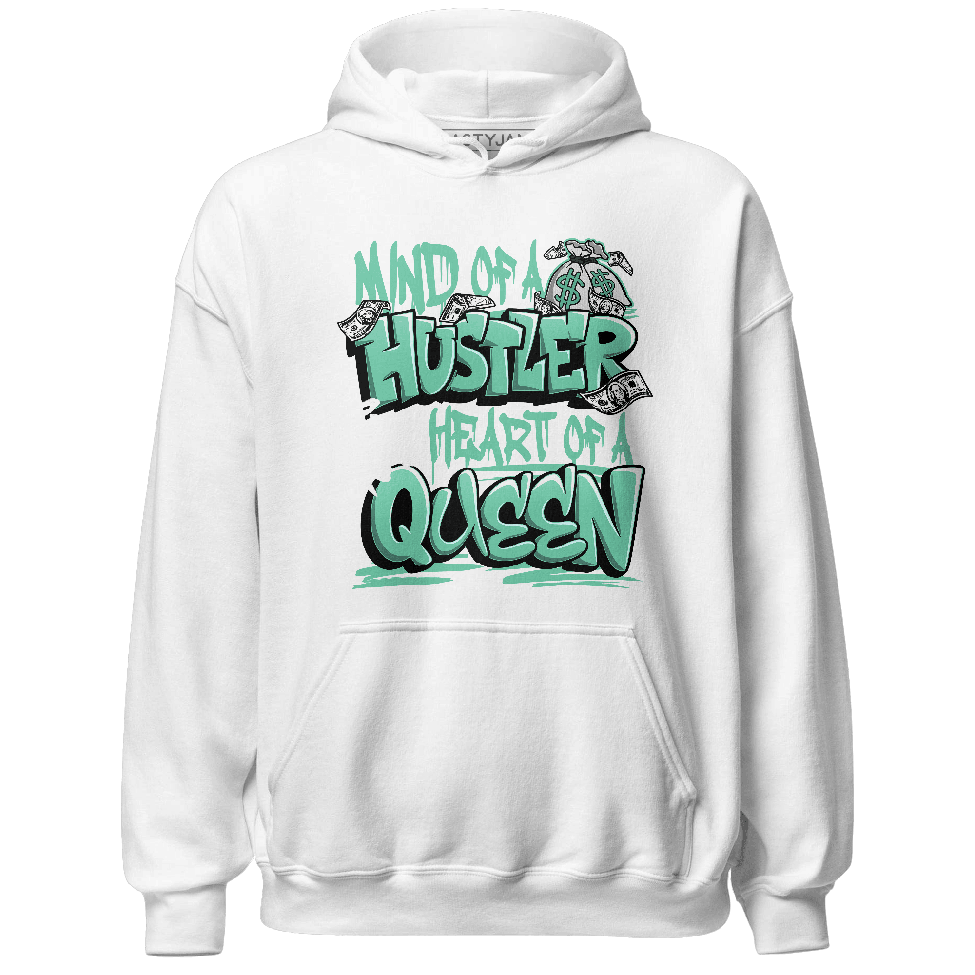 High OG Green Glow 1s Hoodie Match Hustler Heart Queen - NastyJamz