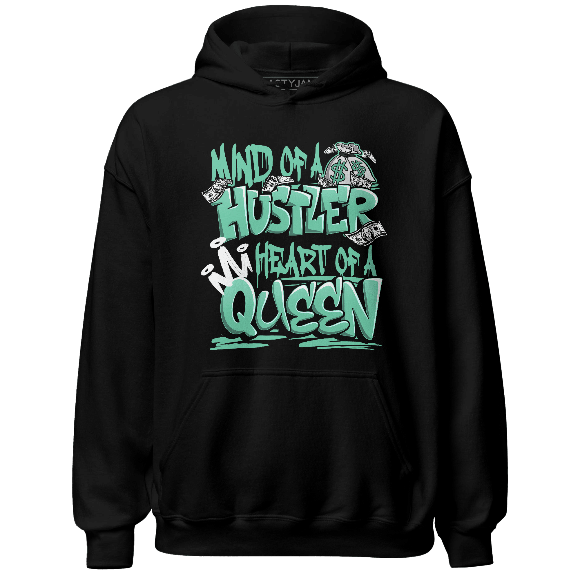 High OG Green Glow 1s Hoodie Match Hustler Heart Queen - NastyJamz