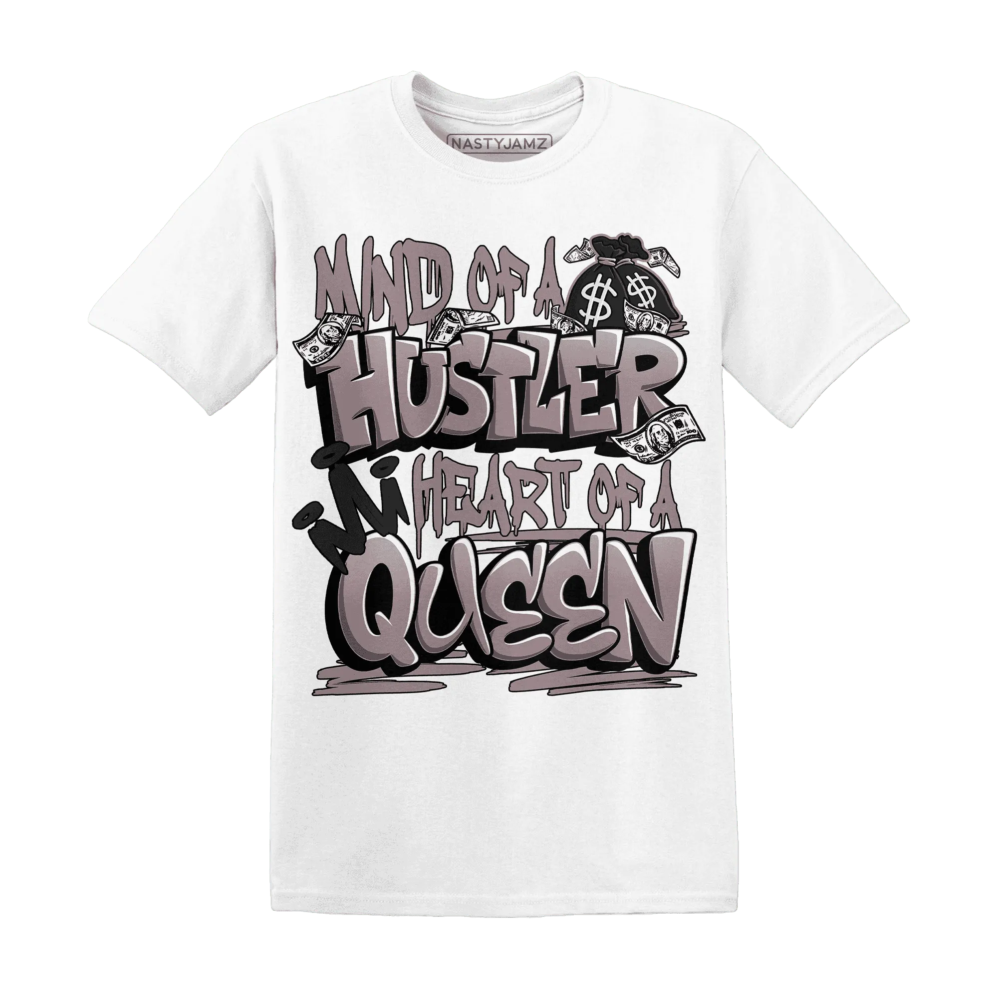 NastyJamz-Black-Violet-Ore-3s-T-Shirt-Match-Hustler-Heart-Queen