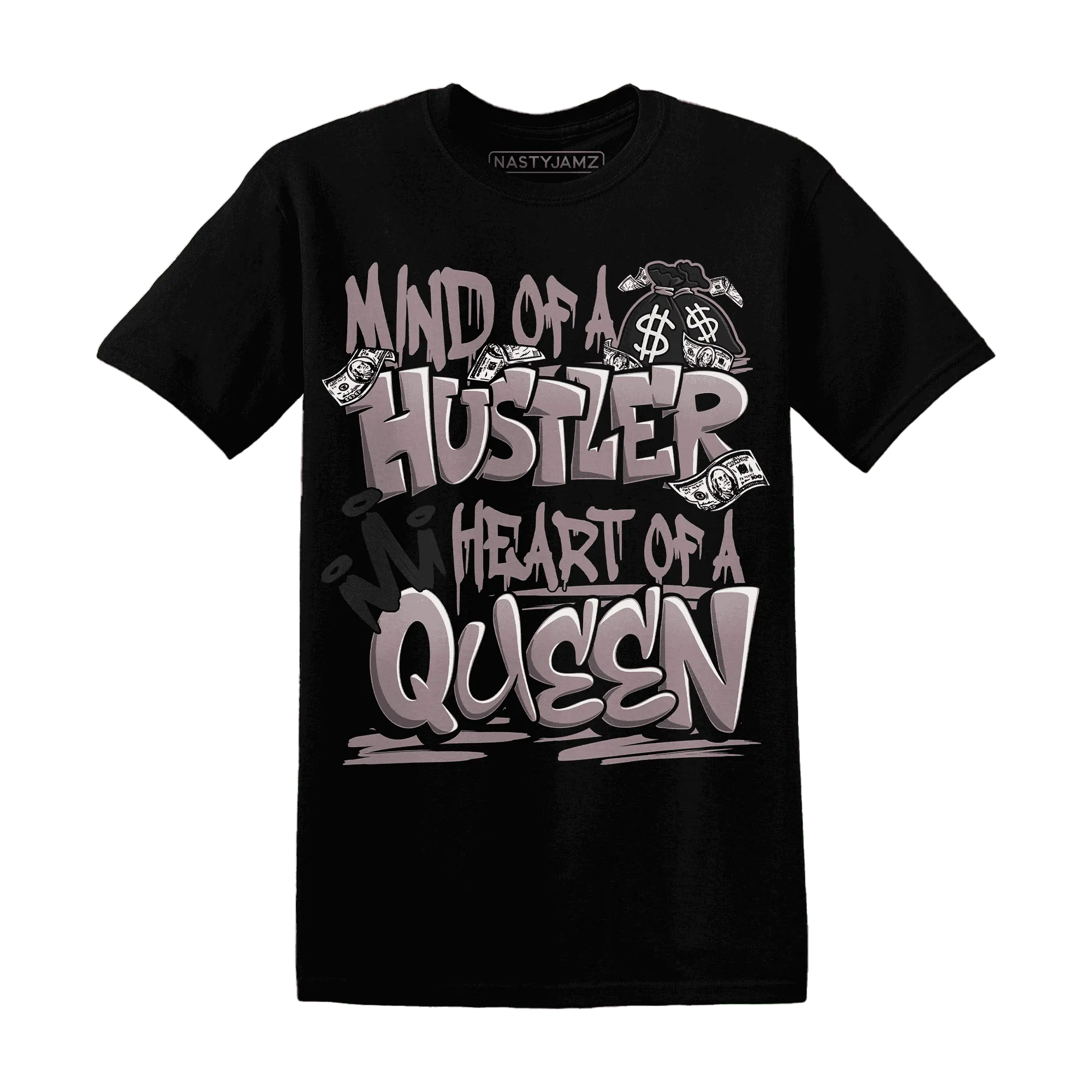 NastyJamz-Black-Violet-Ore-3s-T-Shirt-Match-Hustler-Heart-Queen