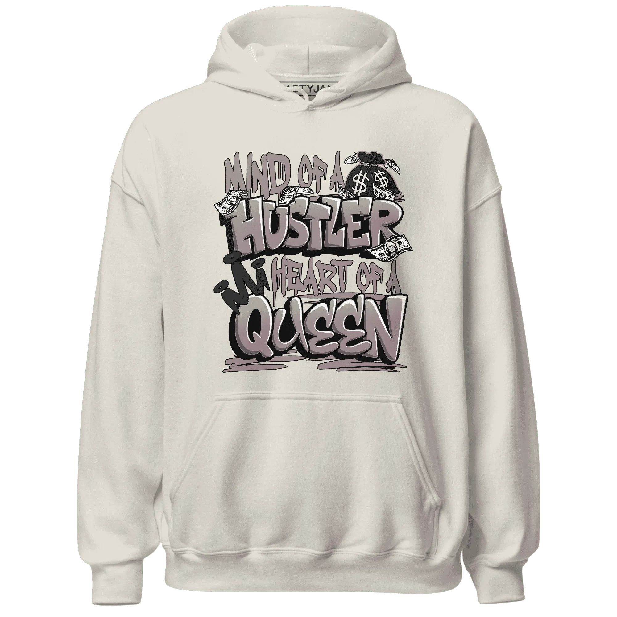 NastyJamz-Black-Violet-Ore-3s-Hoodie-Match-Hustler-Heart-Queen