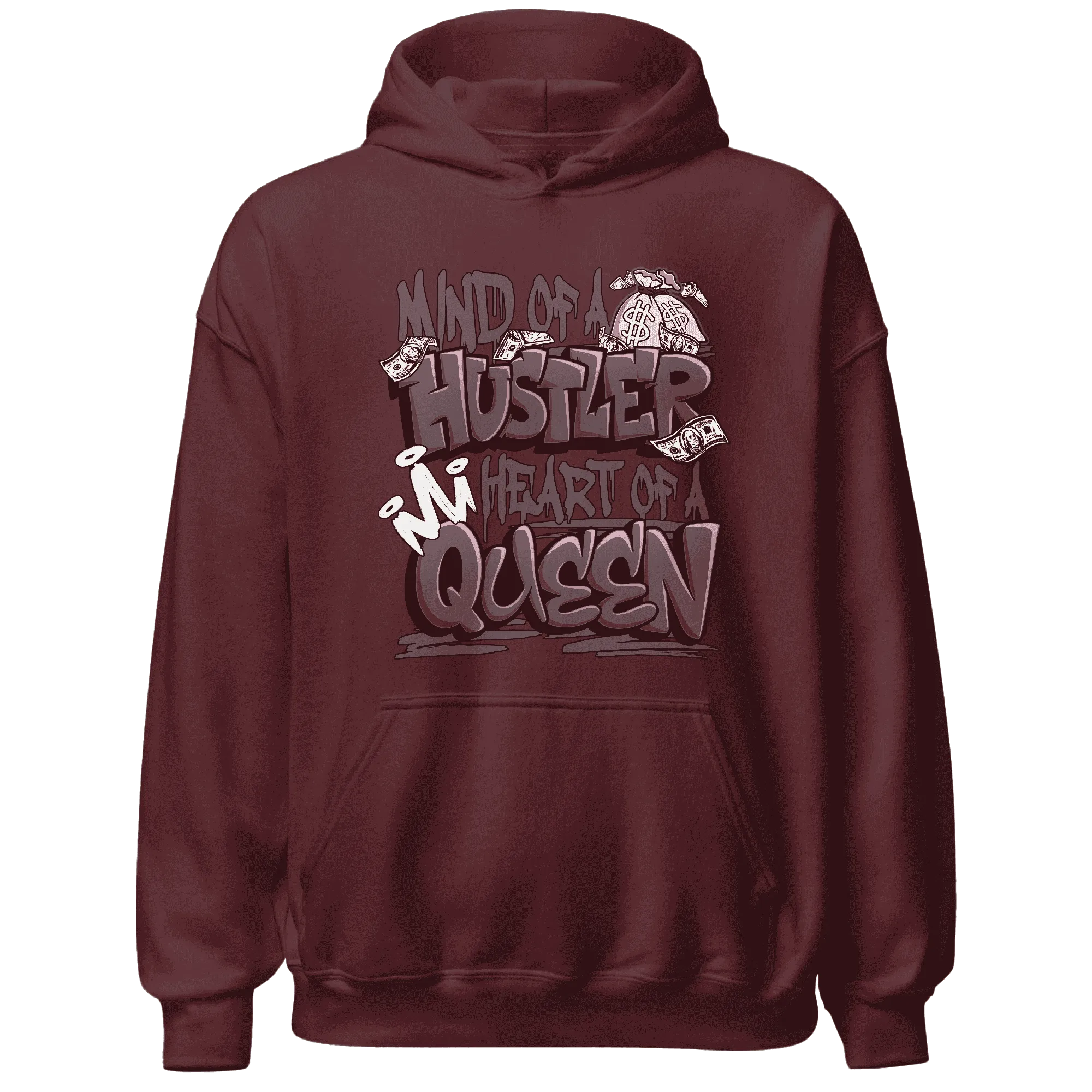 NastyJamz-Burgundy-Crush-3s-Hoodie-Match-Hustler-Heart-Queen