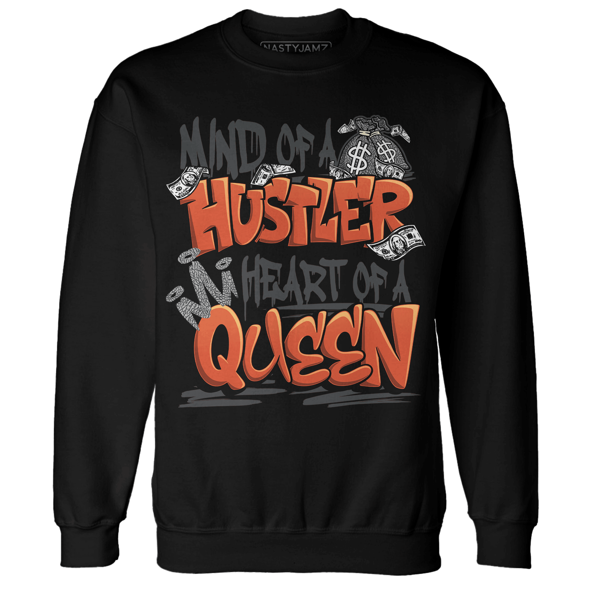 Georgia Peach 3s Sweatshirt Match Hustler Heart Queen - NastyJamz