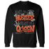 Georgia Peach 3s Sweatshirt Match Hustler Heart Queen - NastyJamz