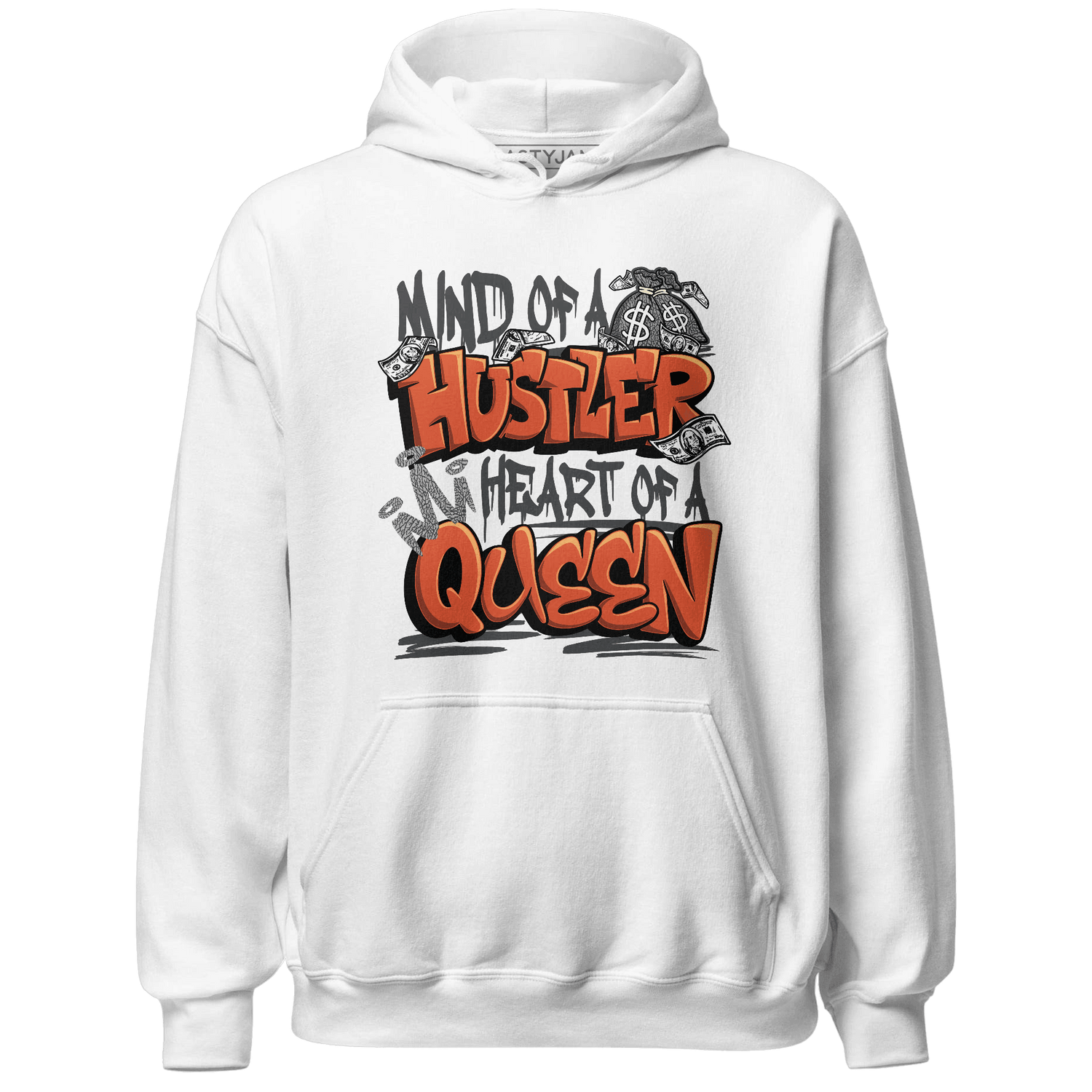 Georgia Peach 3s Hoodie Match Hustler Heart Queen - NastyJamz