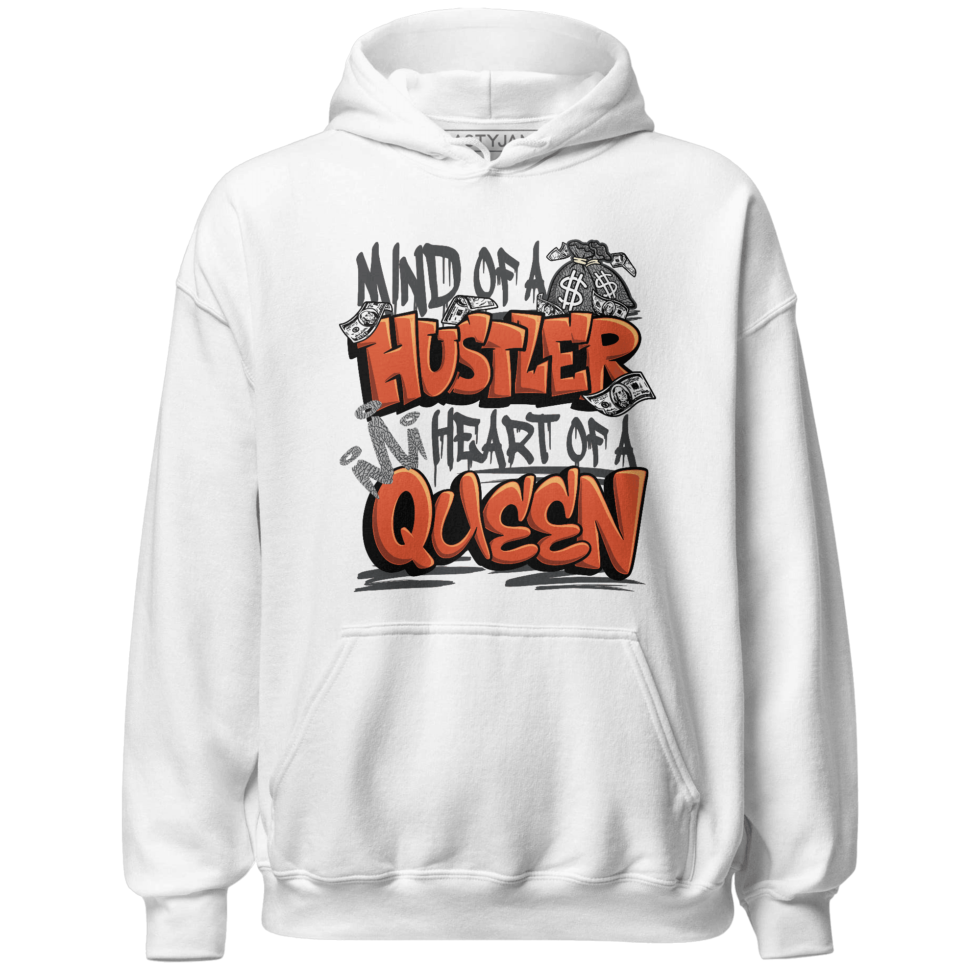 Georgia Peach 3s Hoodie Match Hustler Heart Queen - NastyJamz