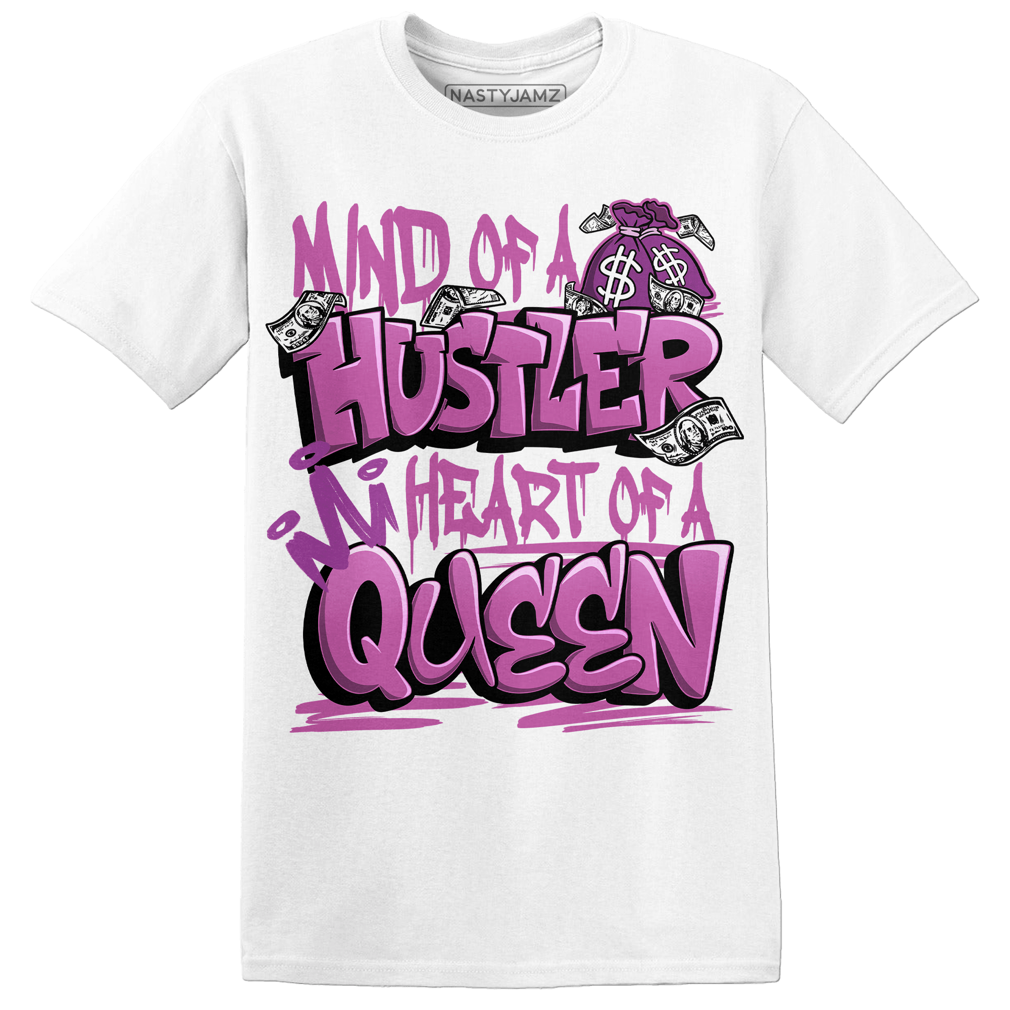 GS Hyper Violet 4s T Shirt Match Hustler Heart Queen - NastyJamz