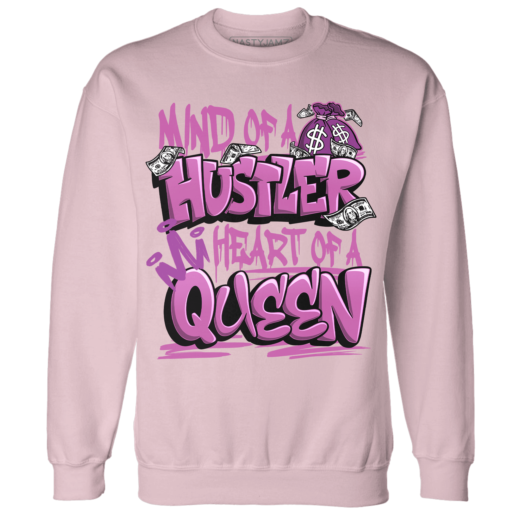 GS Hyper Violet 4s Sweatshirt Match Hustler Heart Queen - NastyJamz