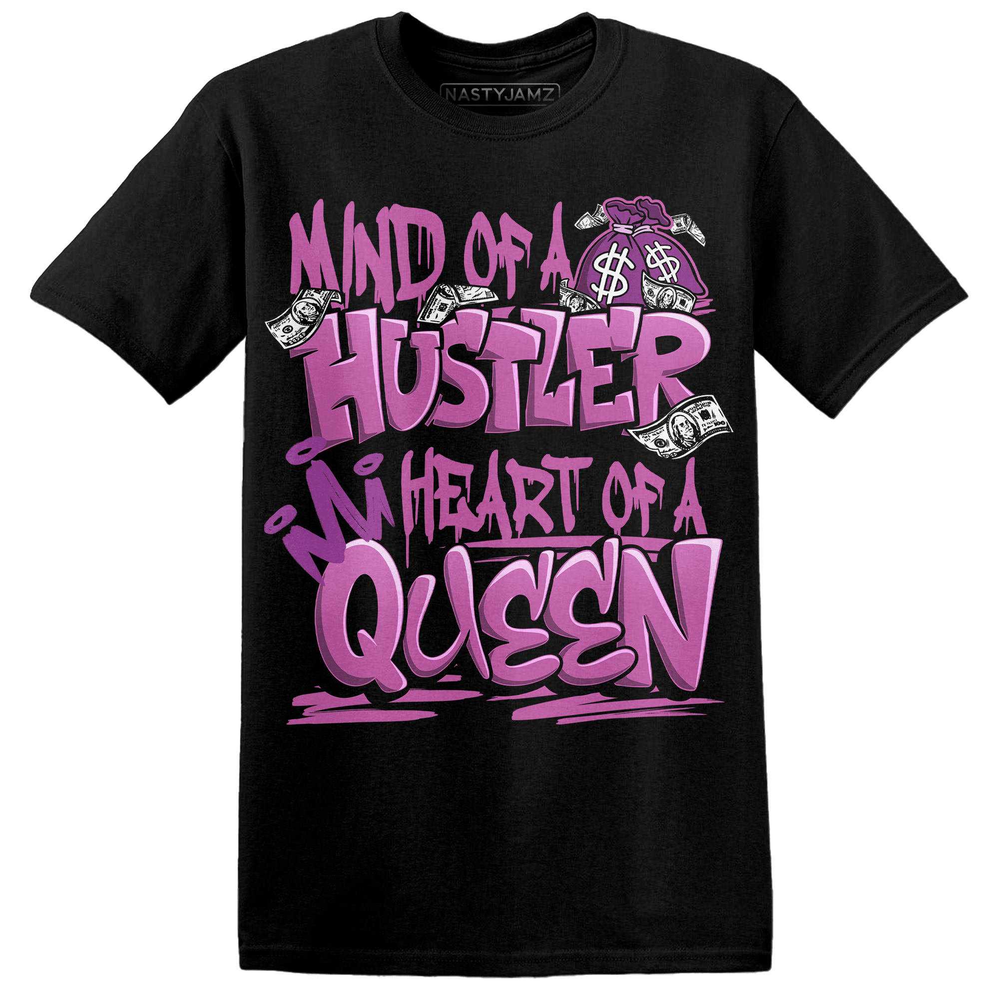GS Hyper Violet 4s T Shirt Match Hustler Heart Queen - NastyJamz