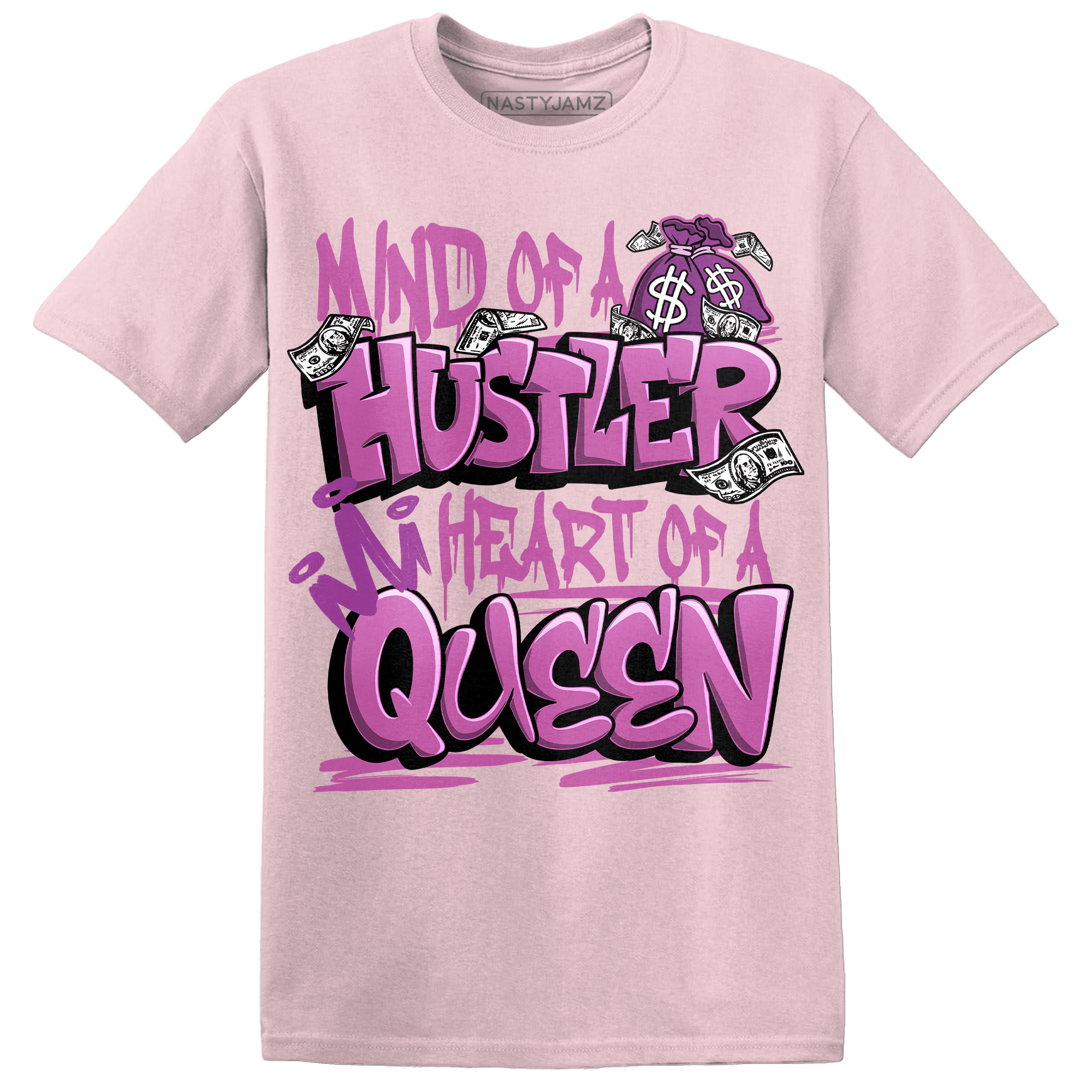 GS Hyper Violet 4s T Shirt Match Hustler Heart Queen - NastyJamz