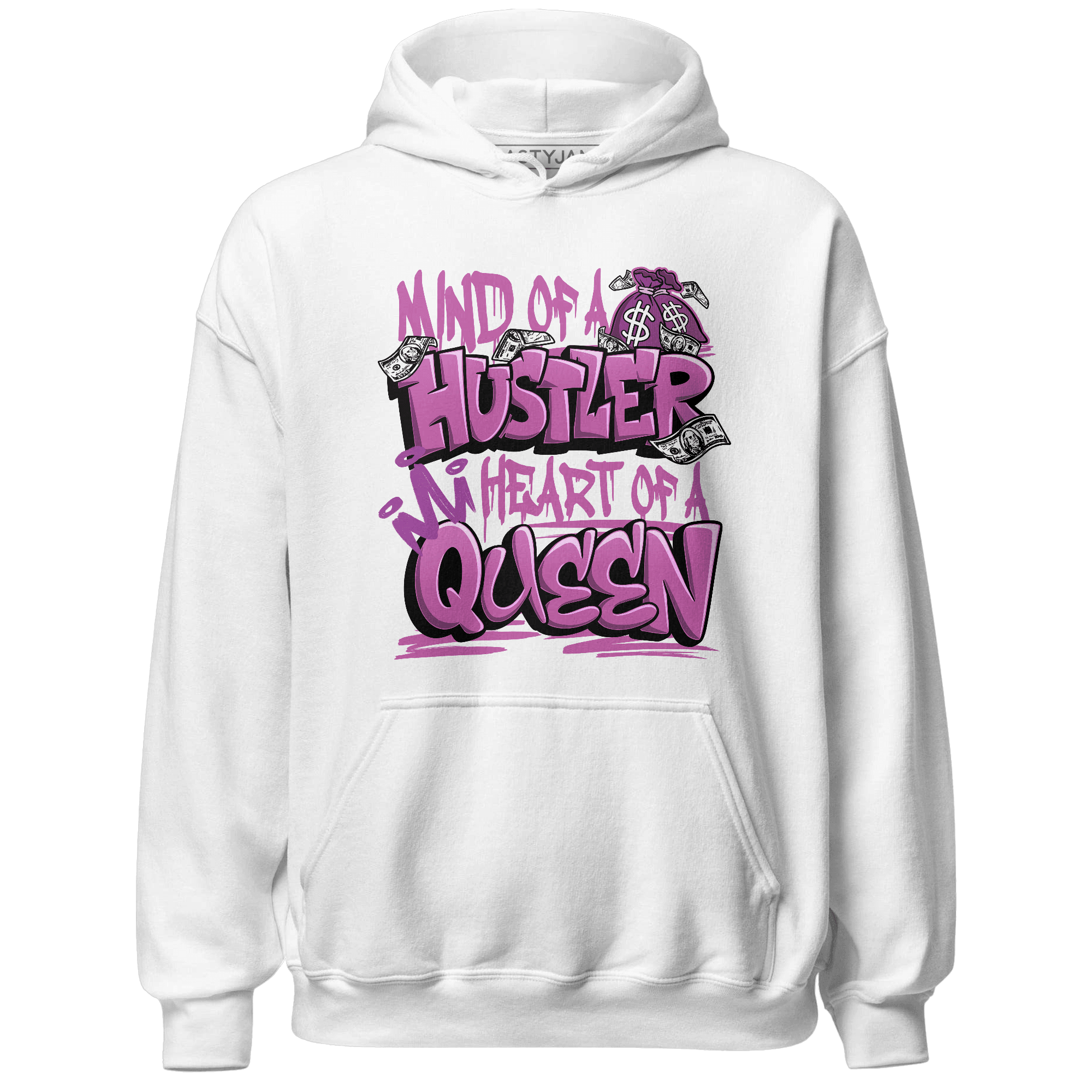 GS Hyper Violet 4s Hoodie Match Hustler Heart Queen - NastyJamz