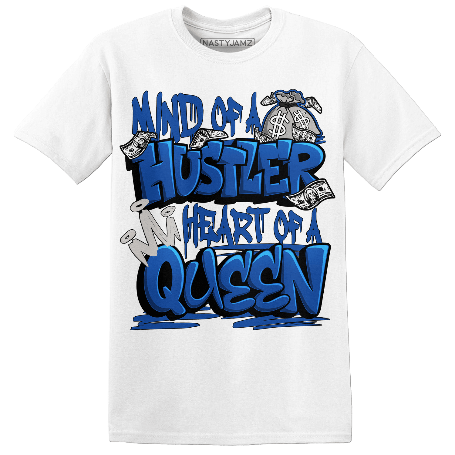 Air Max 1 86 Royal T Shirt Match Hustler Heart Queen - NastyJamz