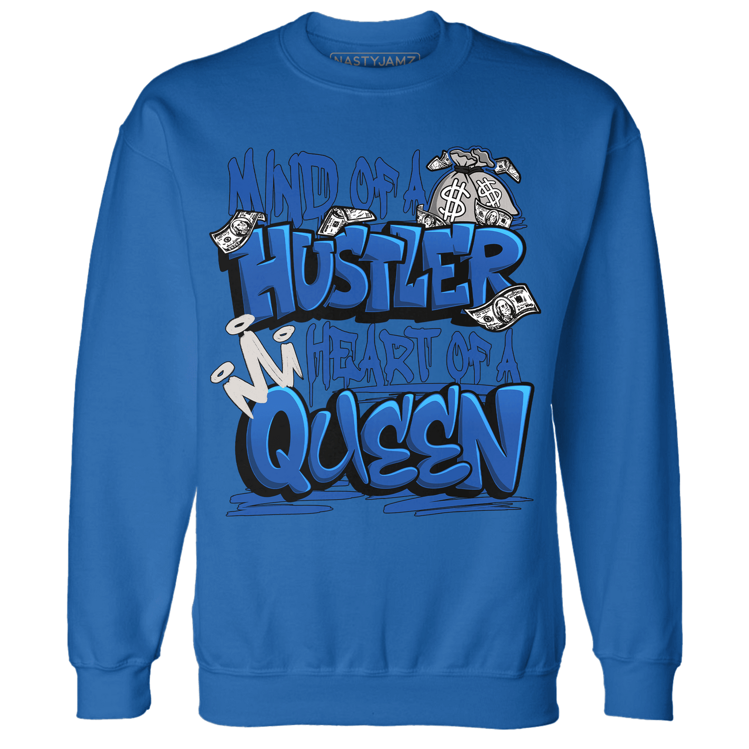 Air Max 1 86 Royal Sweatshirt Match Hustler Heart Queen - NastyJamz