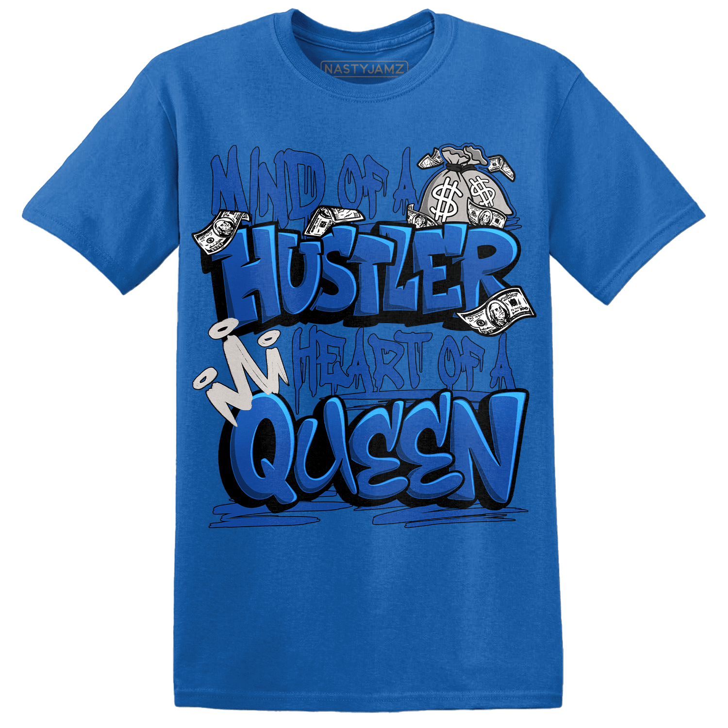 Air Max 1 86 Royal T Shirt Match Hustler Heart Queen - NastyJamz