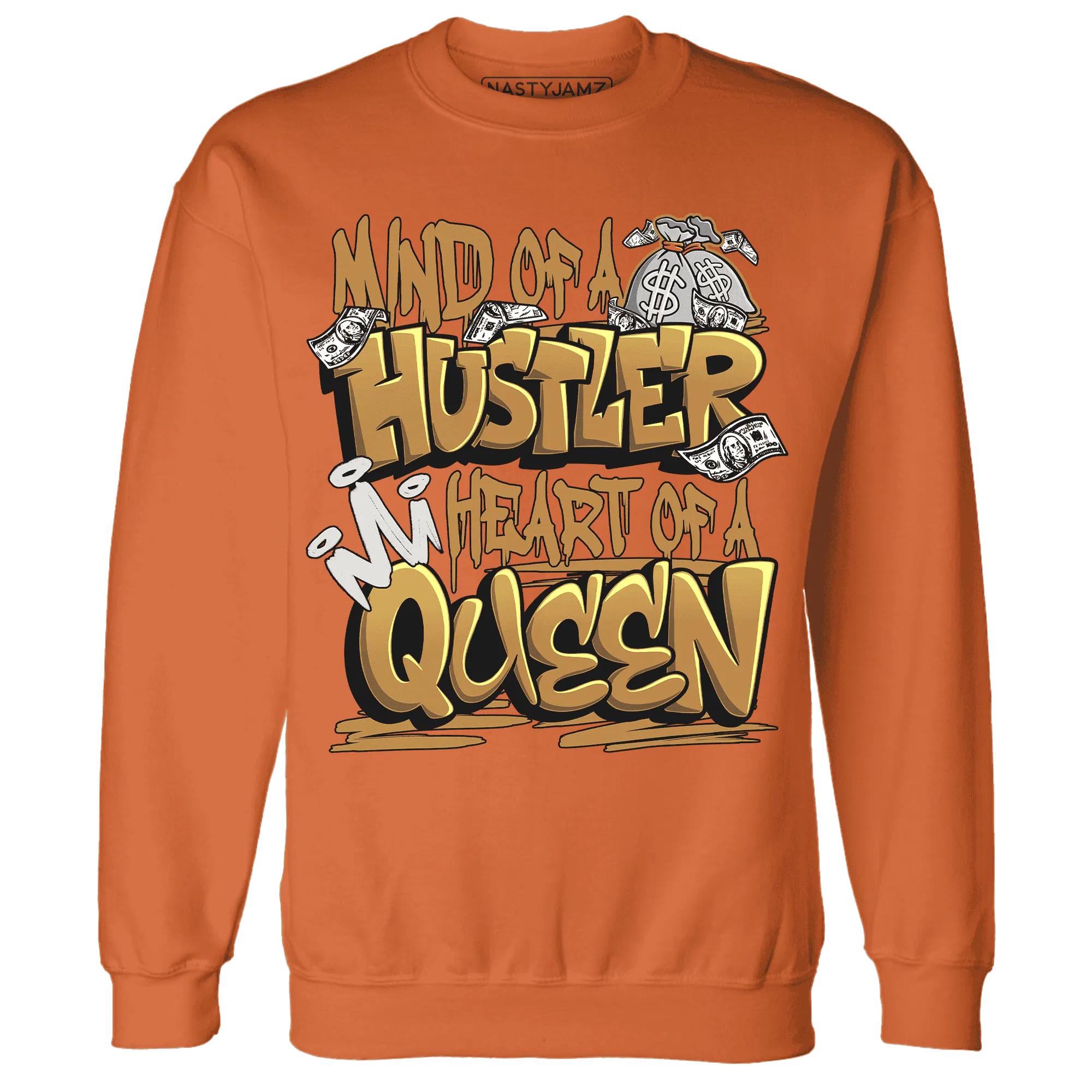 Dunk-Low-Retro-Wheat-Orange-NastyJamz-Sweatshirt-Match-Hustler-Heart-Queen