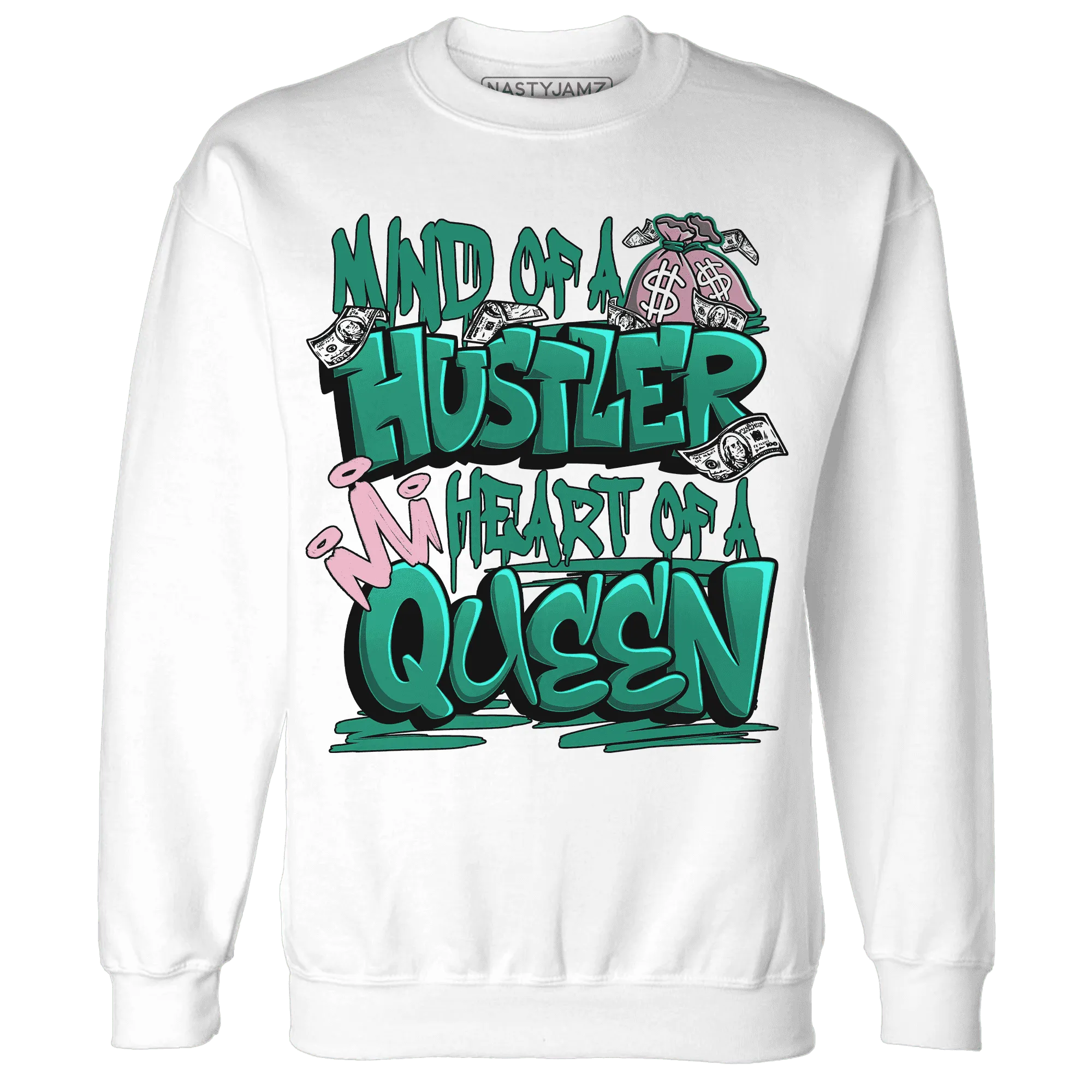 NastyJamz-Dunk-Pink-Malachite-Medium-Soft-Low-Sail-Sweatshirt-Match-Hustler-Heart-Queen