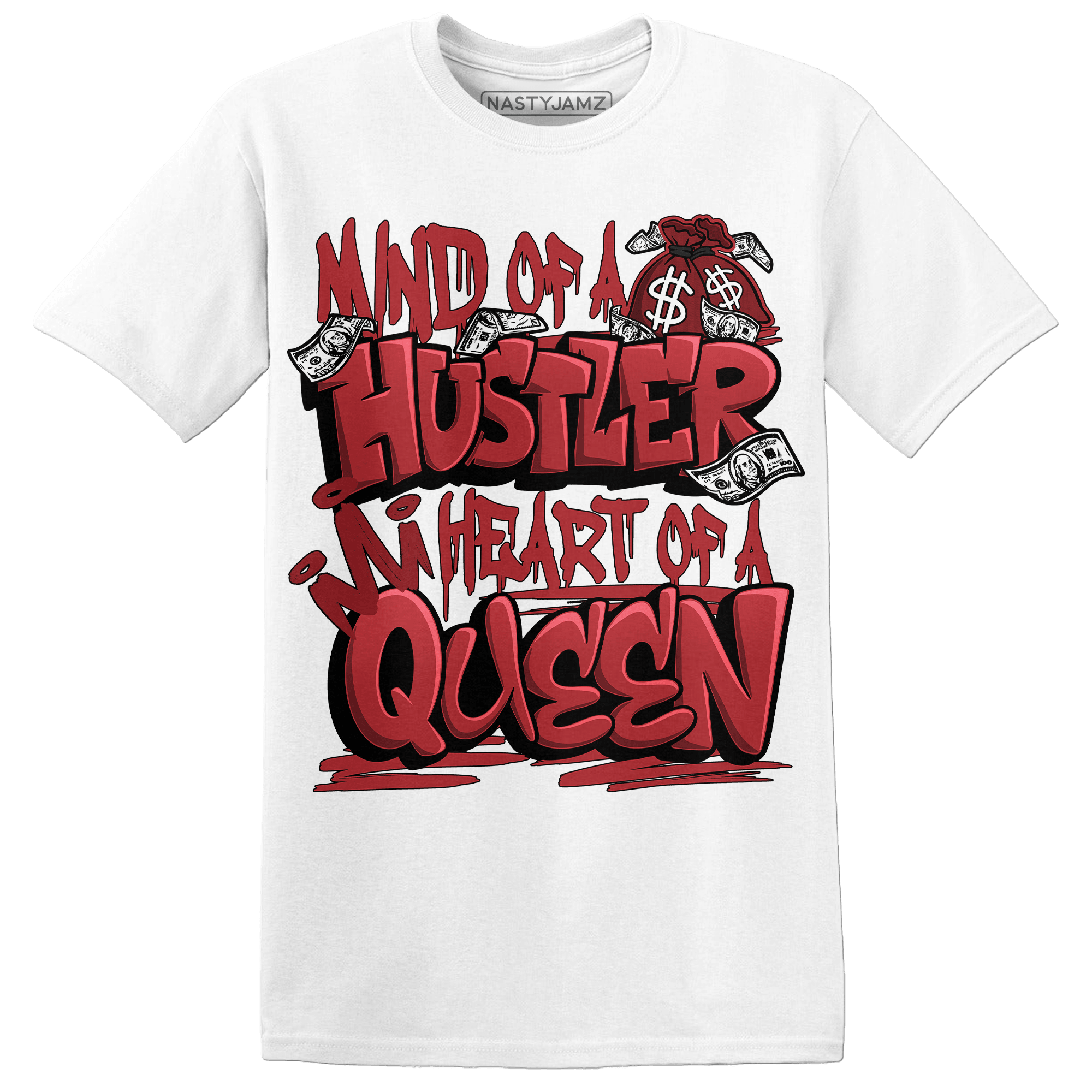 Cherry 12s T Shirt Match Hustler Heart Queen - NastyJamz