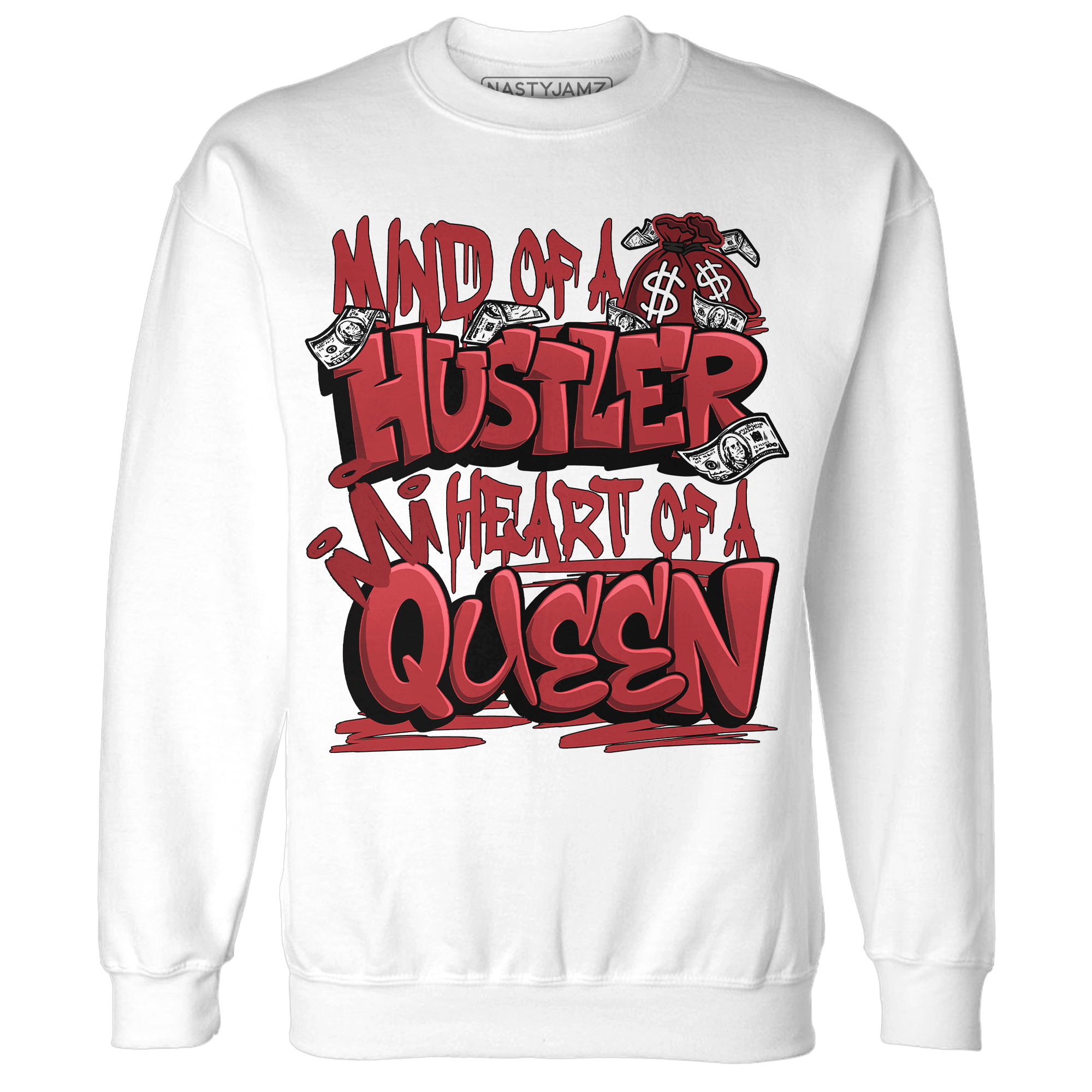 Cherry 12s Sweatshirt Match Hustler Heart Queen - NastyJamz