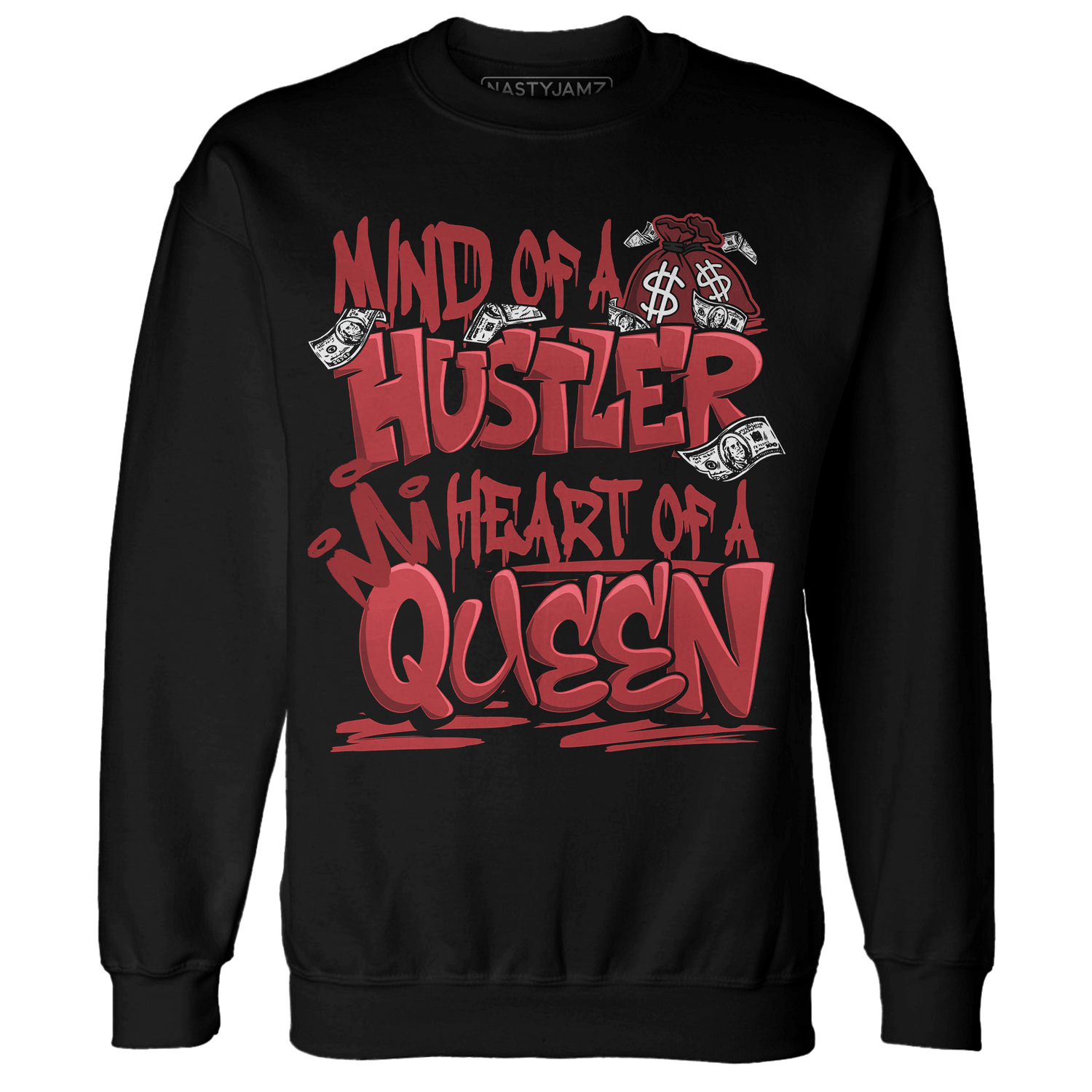 Cherry 12s Sweatshirt Match Hustler Heart Queen - NastyJamz
